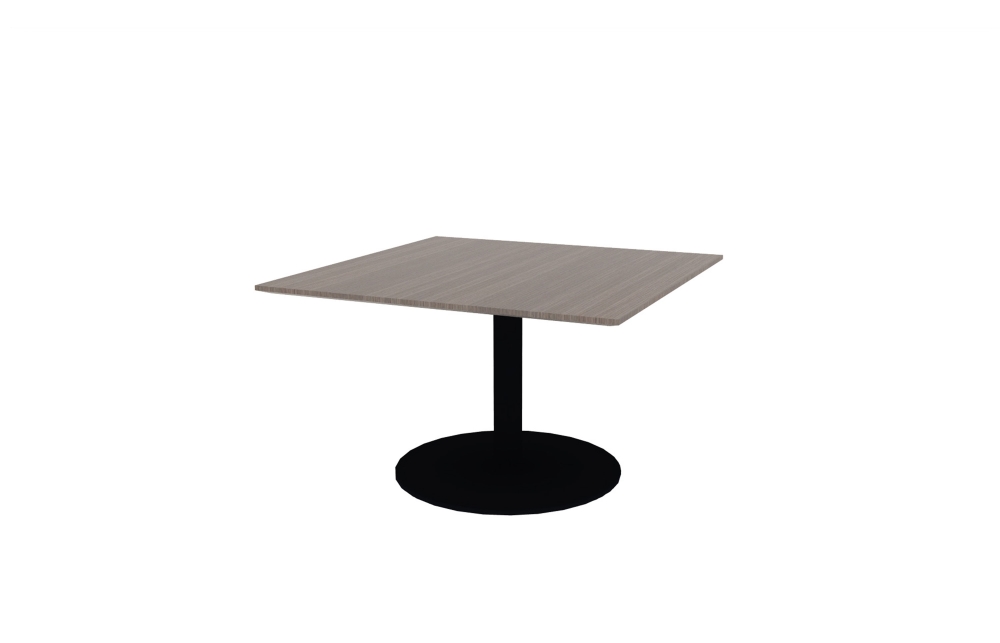 48" Square Top with Black Disc Base (88-4848SQ with 01-2432HDBB)