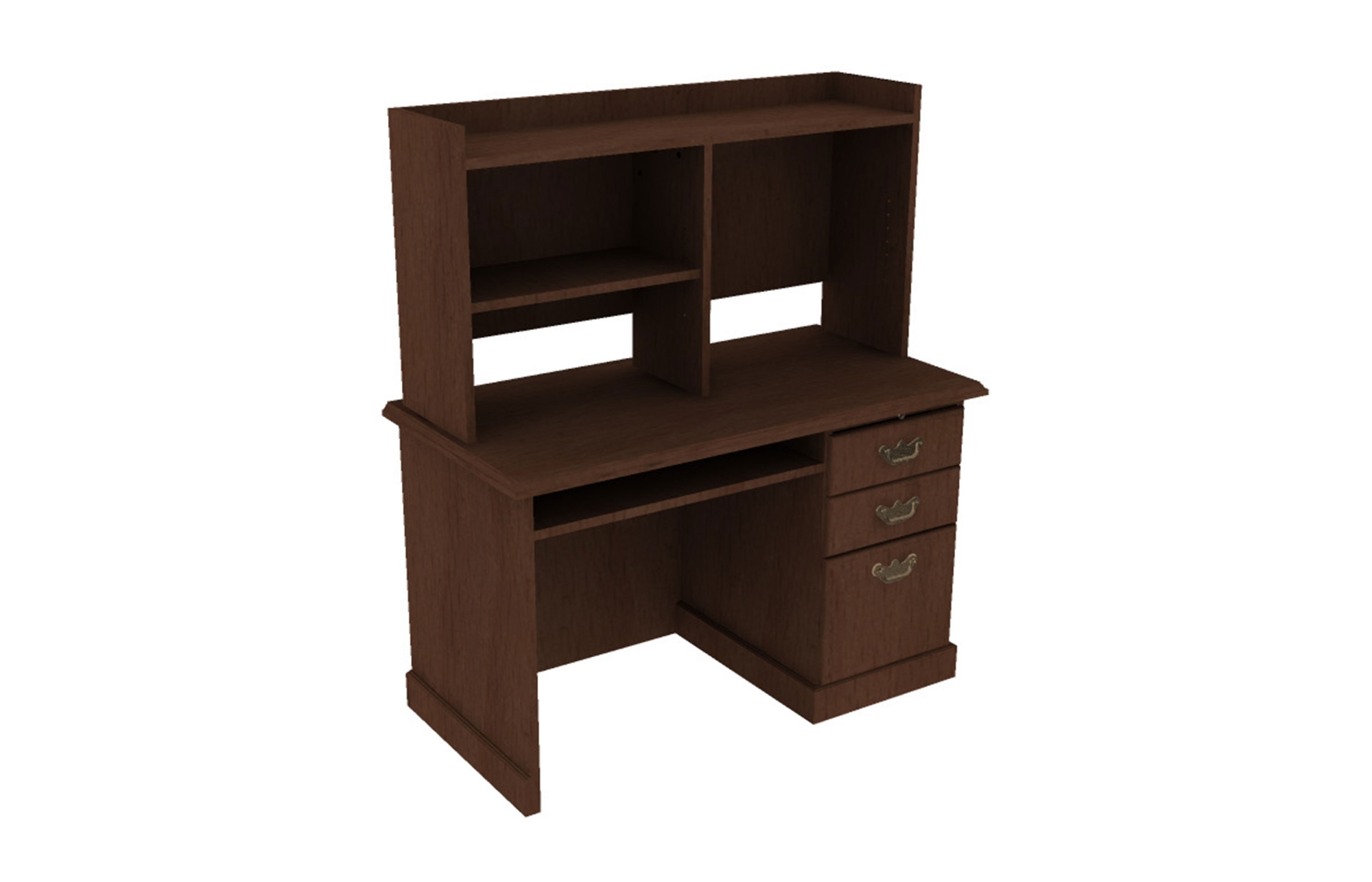 24x48 Computer Desk with Hutch