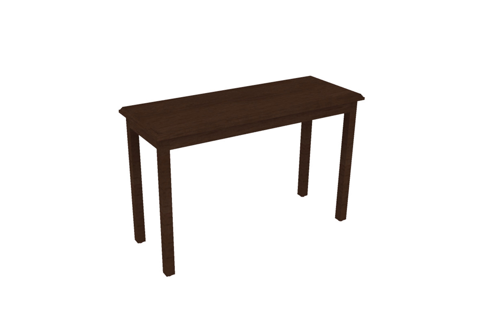 18x47 Magazine Table with 30"H Legs