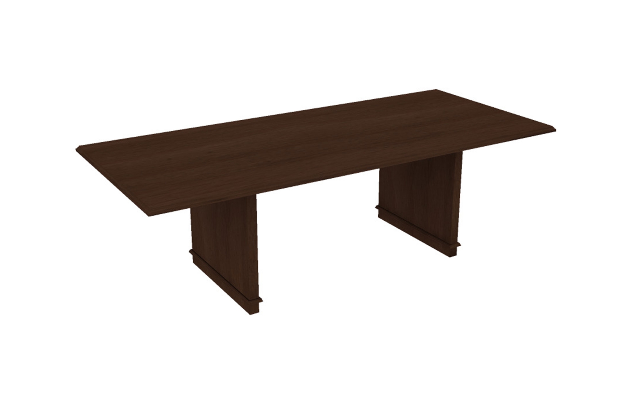 42x96 One-Piece Rectangular Top with Rectangular Bases