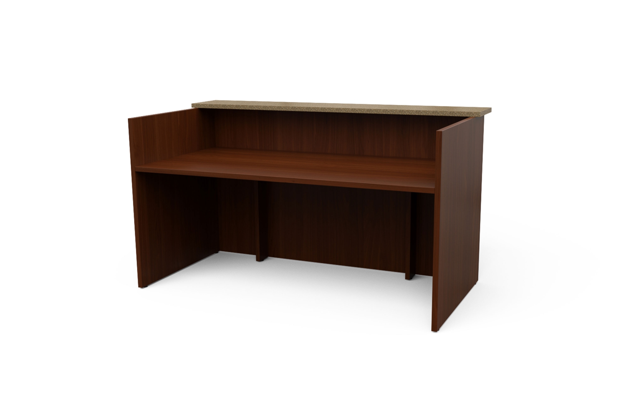 33"D Reception Desk Shells with Solid Surface Transaction Counters (62-3060RSS, 62-3066RSS, 62-3072RSS, 62-3078RSS,  62-3090RSS, 62-3096RSS)