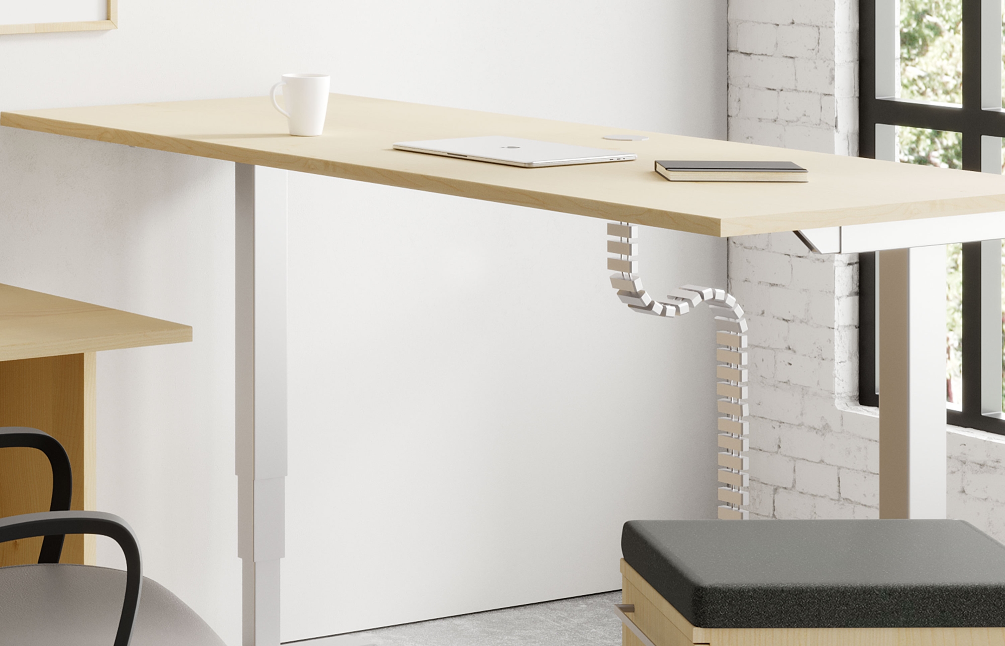 Indiana Furniture Link 360 Cable Manager Canvas-Gesso Clutch