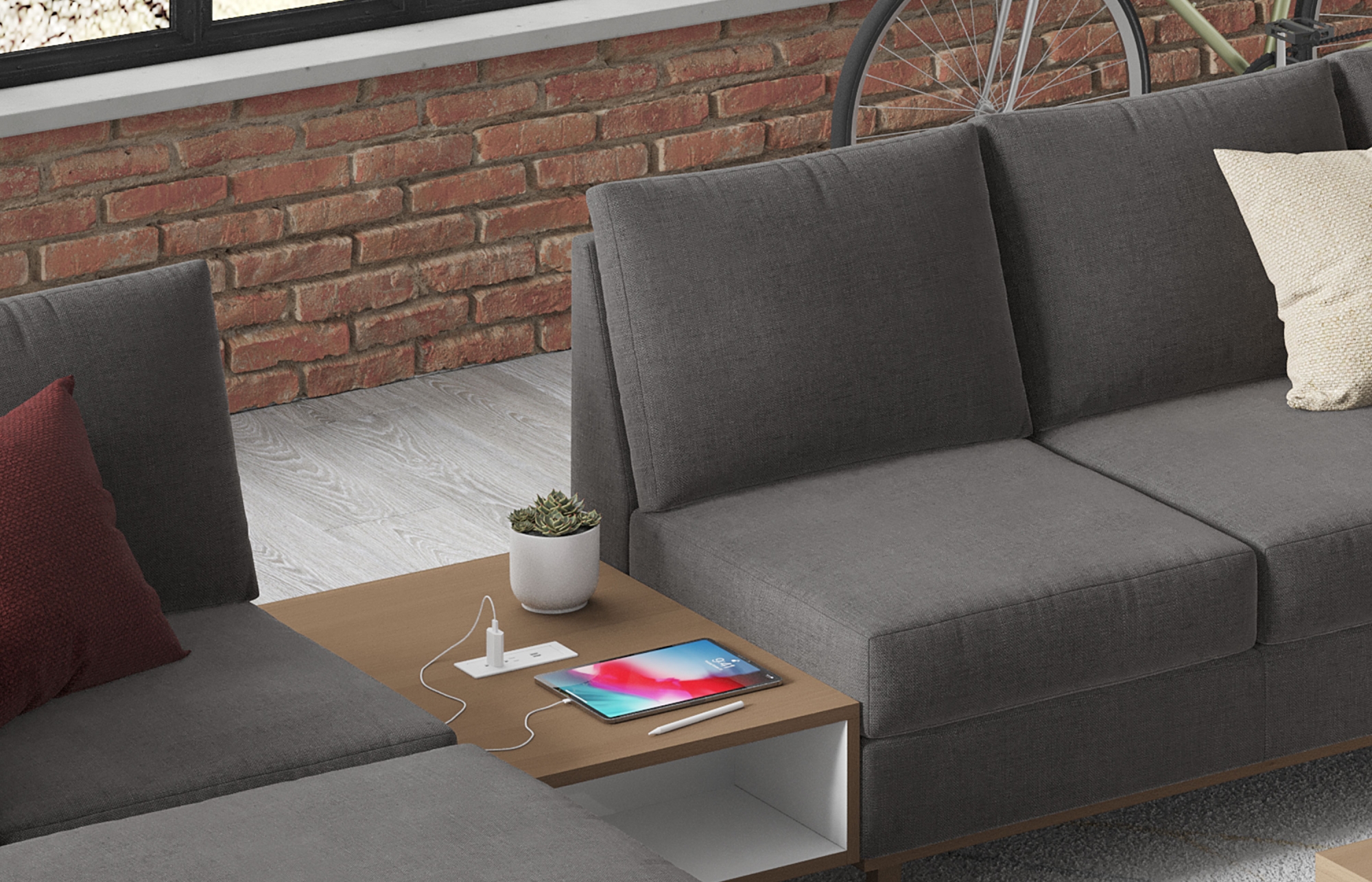 Indiana Furniture Plush Cush Table Power