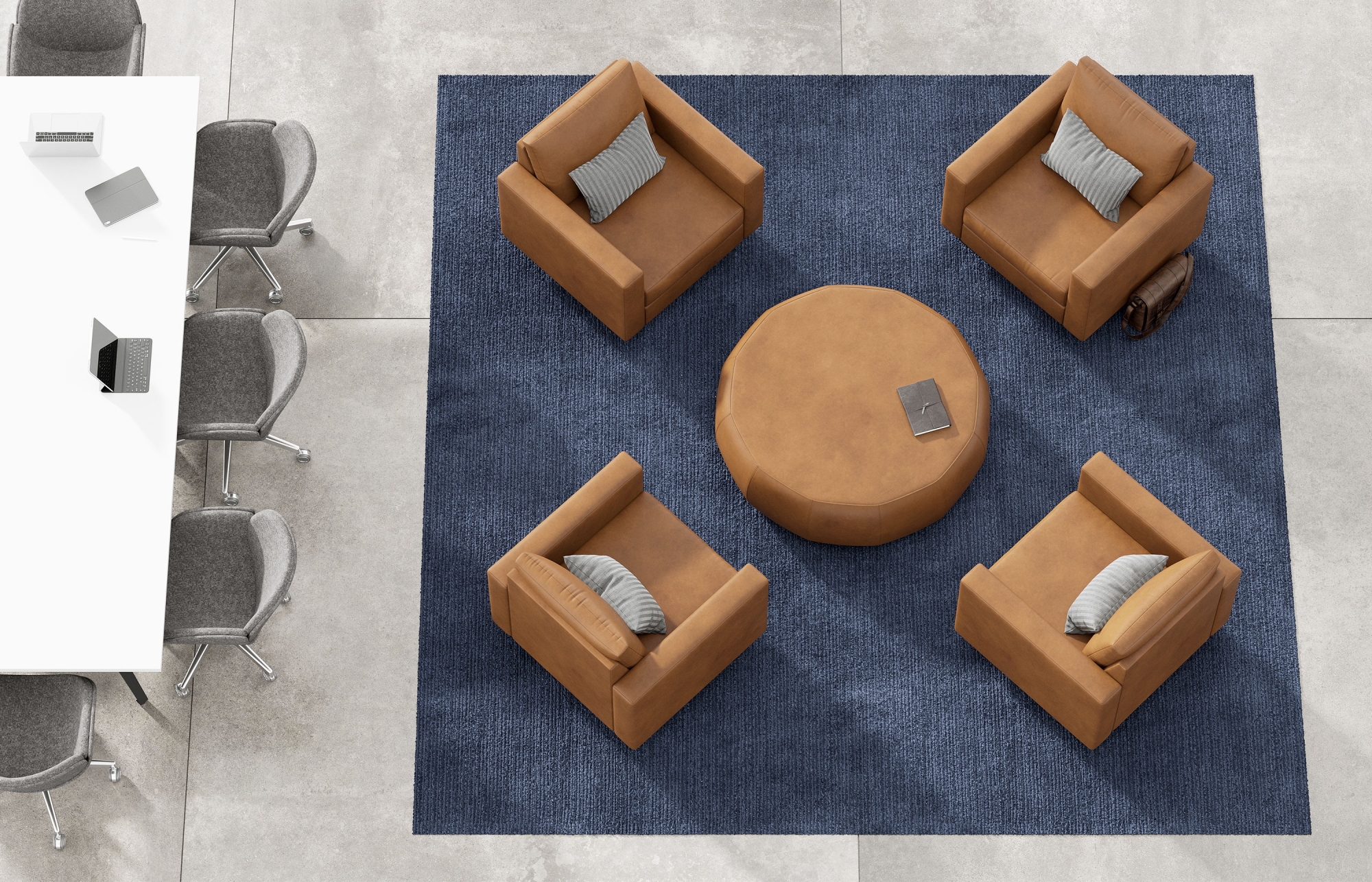 Indiana Furniture Plush Spirit Tri-One Runna Strut Cush Overhead