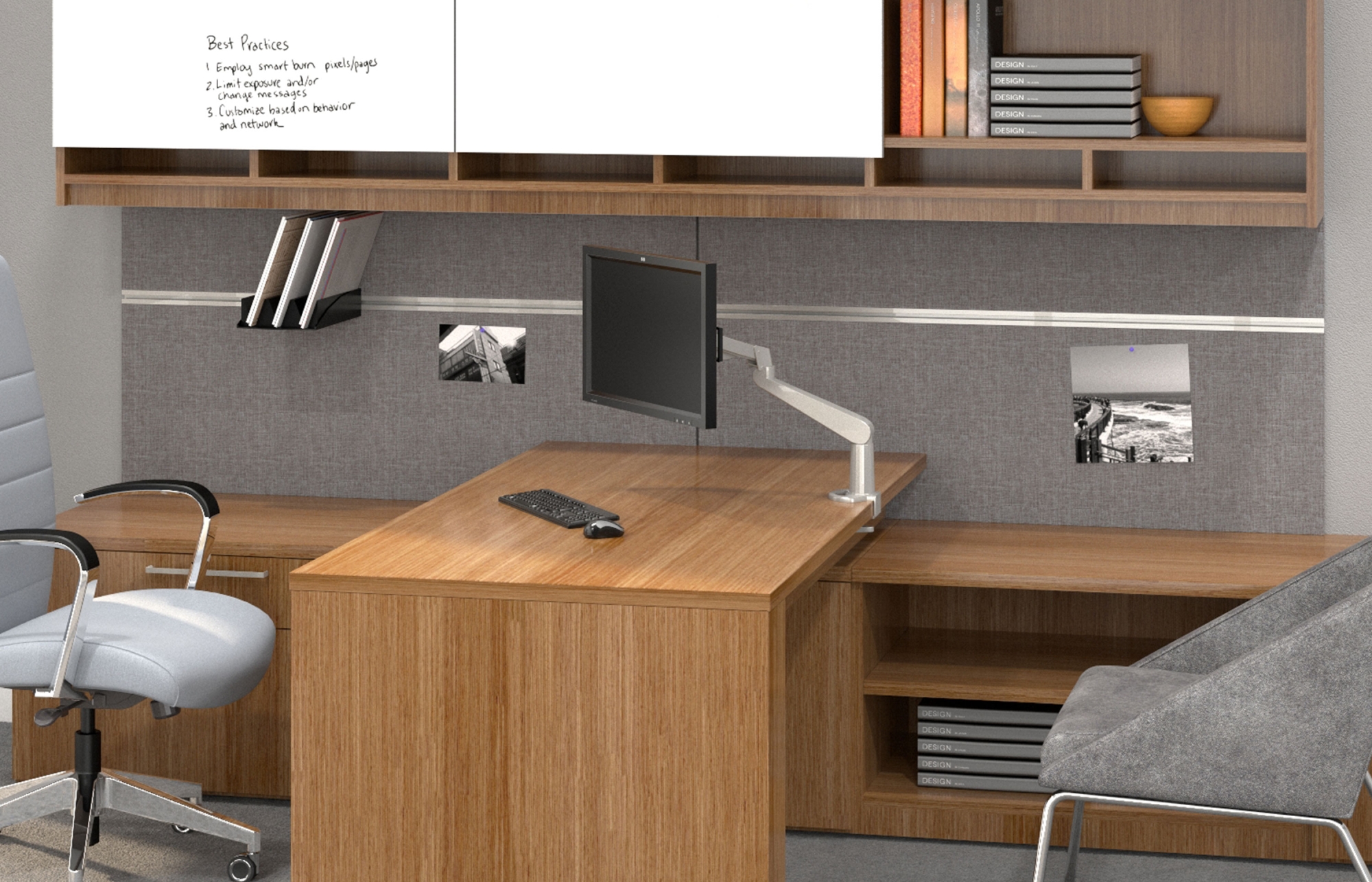 Indiana Furniture ToolRail Canvas-Gesso Clutch Bailey