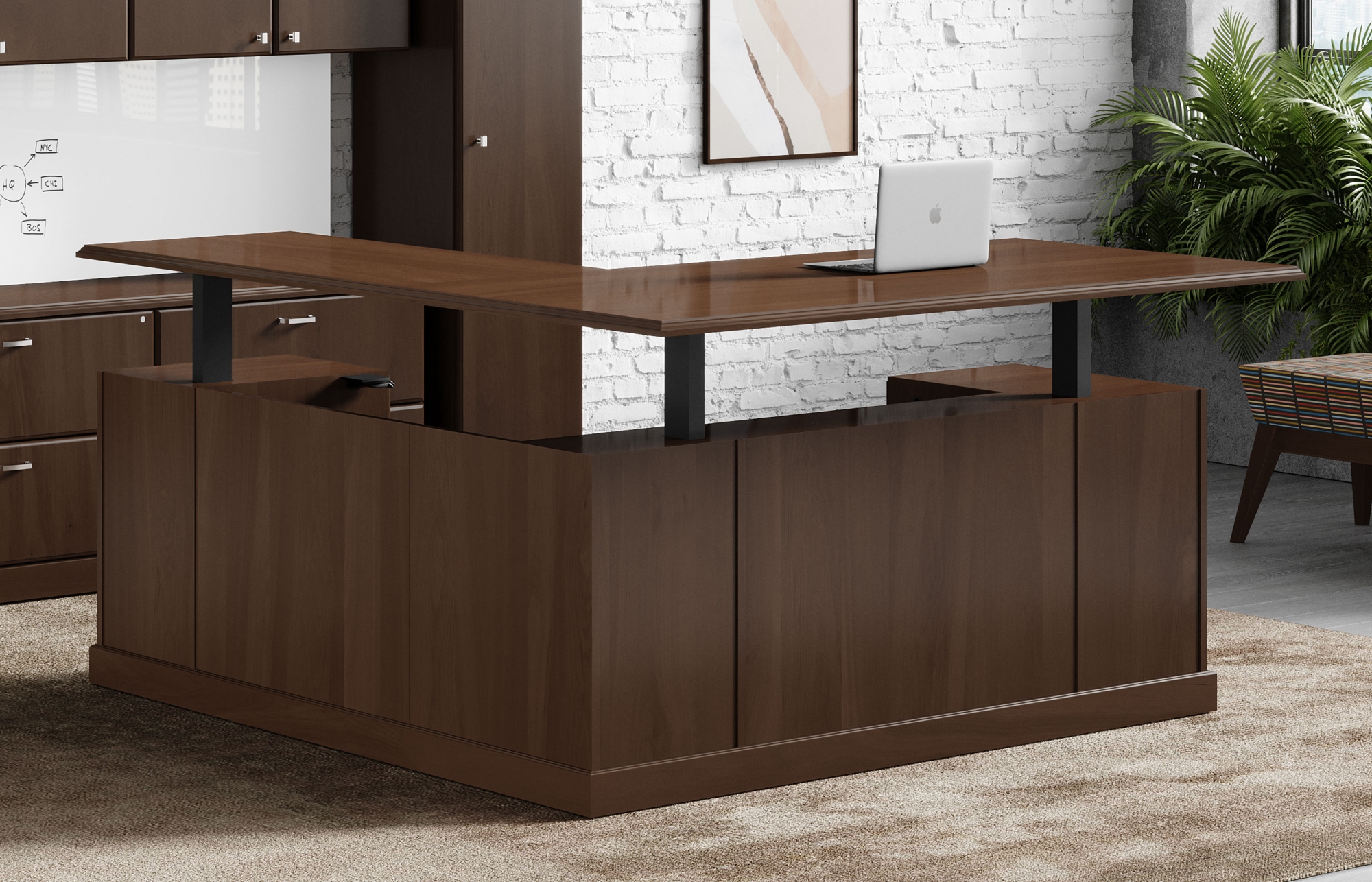 Indiana Furniture Arlington HgtAdj L-Unit Natta CloseUp