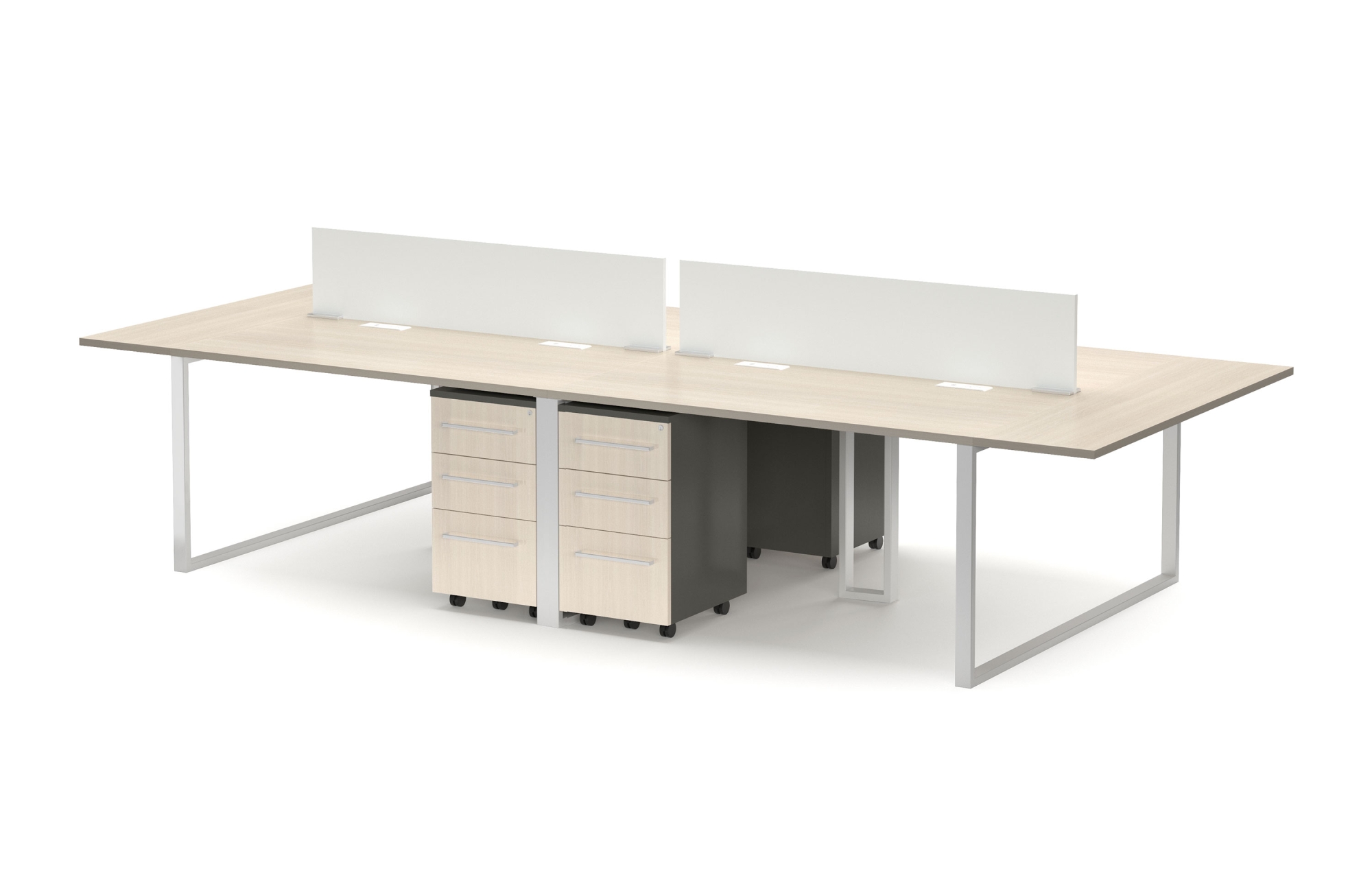 Indiana Furniture Canvas SharedWorkstation MobilePeds Screens