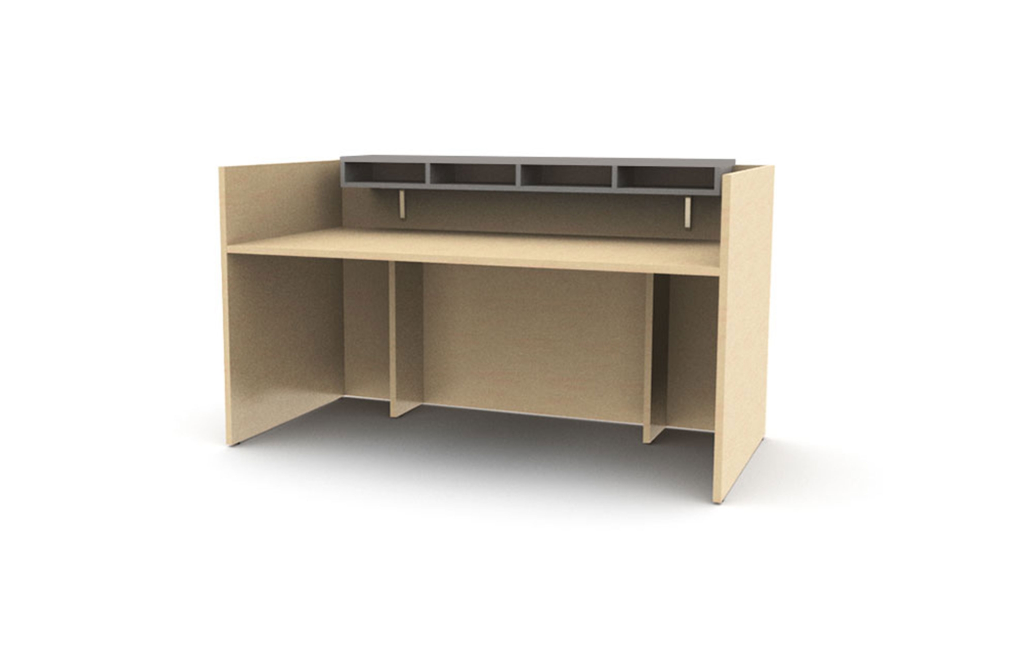 Centered Waterfall Transaction Kits with Paper Slots (64-1224TKS, 64-1230TKS, 64-1236TKS, 64-1242TKS, 64-1254TKS, 64-1260TKS, 64-1266TKS, 64-1272TKS, 64-1278TKS, 64-1284TKS)