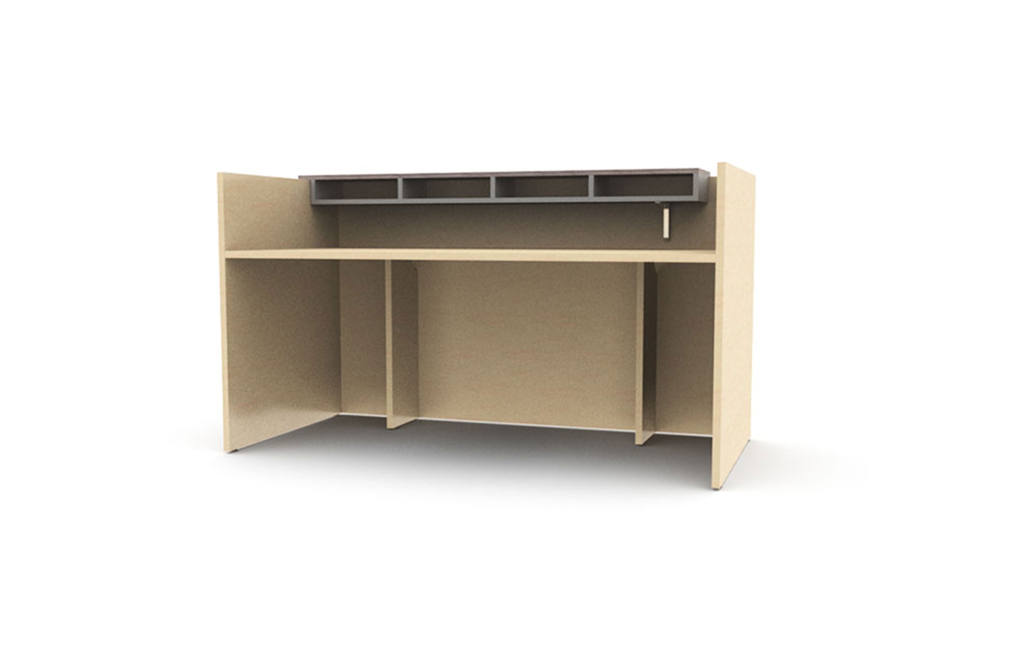 Left Corner Waterfall Transaction Kits with Paper Slots (64-1224CTKSL, 64-1230CTKSL, 64-1236CTKSL, 64-1242CTKSL, 64-1248CTKSL, 64-1254CTKSL, 64-1260CTKSL, 64-1266CTKSL, 64-1272CTKSL, 64-1278CTKSL, 64-1284CTKSL, 64-1290CTKSL)