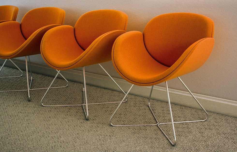 Indiana Furniture EdgeDesign Spirit SingleOrangeSeatGroup