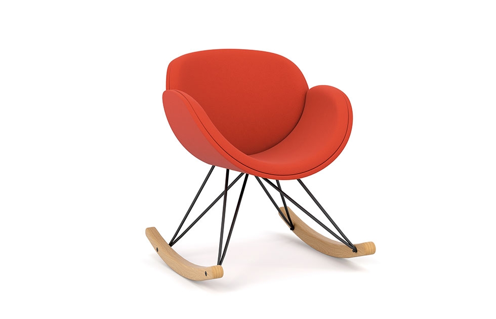 Indiana Furniture EdgeDesign Spirit SingleSeatOrange Rocker