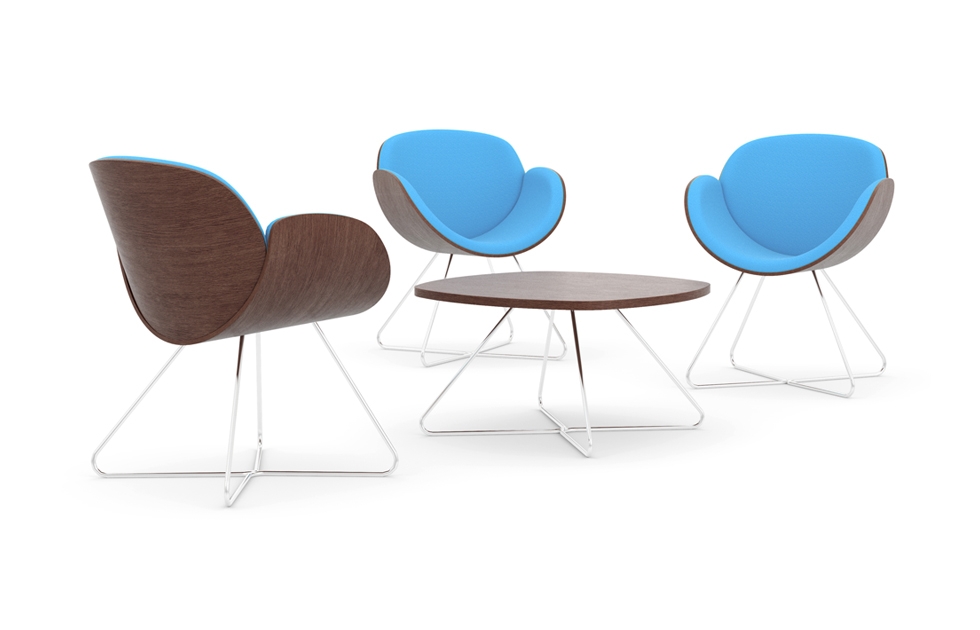 Indiana Furniture EdgeDesign Spirit SingleWoodSeatGroup