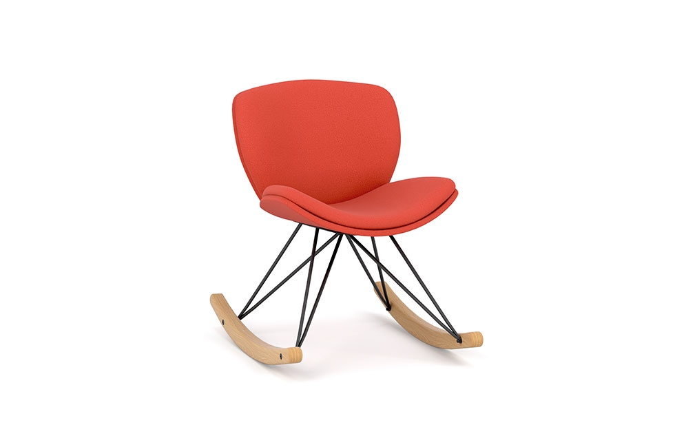 Indiana Furniture EdgeDesign SpiritLite SingleSeatOrangeRocker