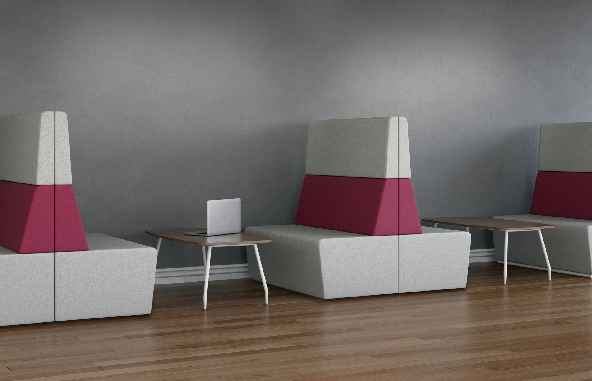 Indiana Furniture FifteenLounge Booth HighBack Armless Contrasting