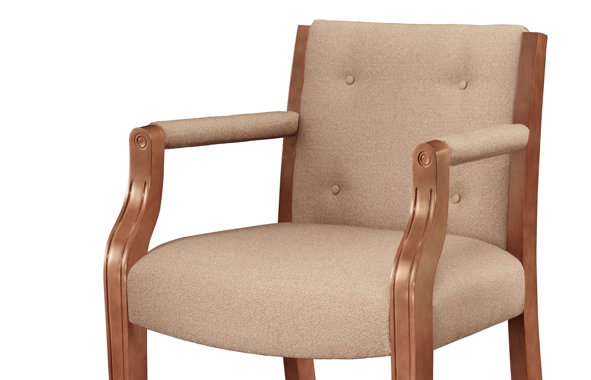 Indiana Furniture Halsted 168TB TuftedBack Casters CloseUp