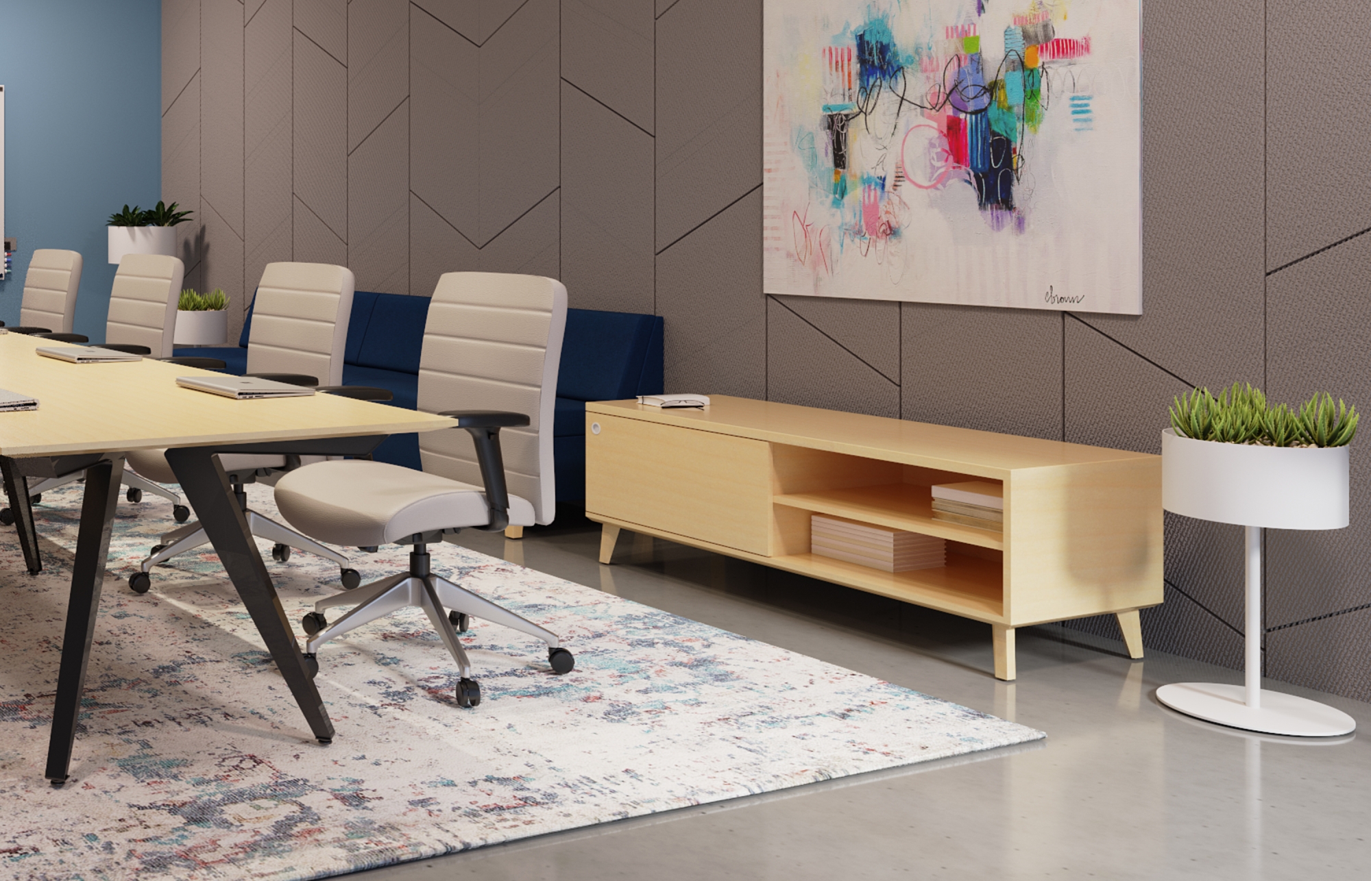 Indiana Furniture IconicCredenza StrutLeg Clutch IslaLounge