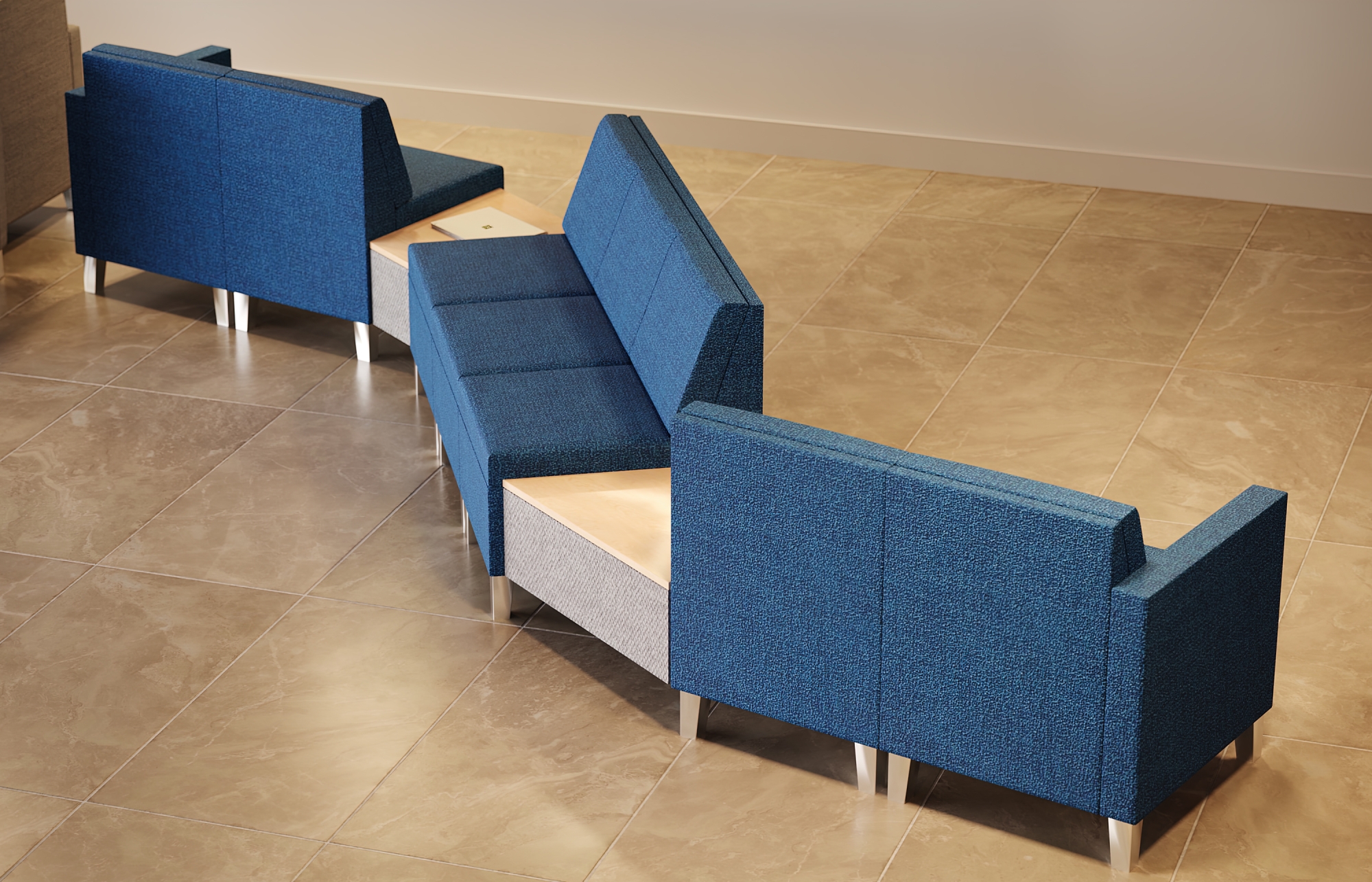 Indiana Furniture Isla Curvilinear Blue