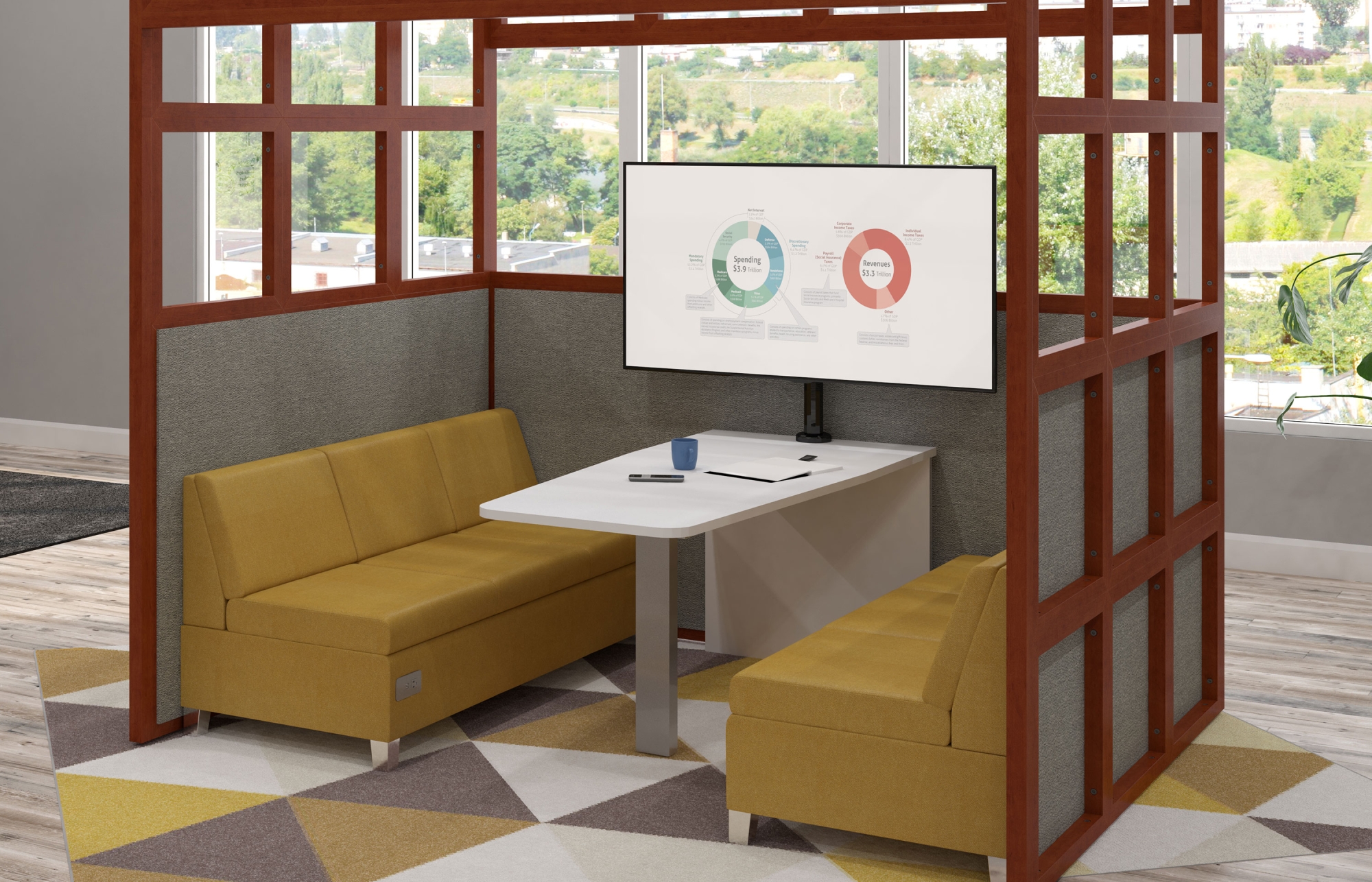 Indiana Furniture Isla MediaTable SquareOne