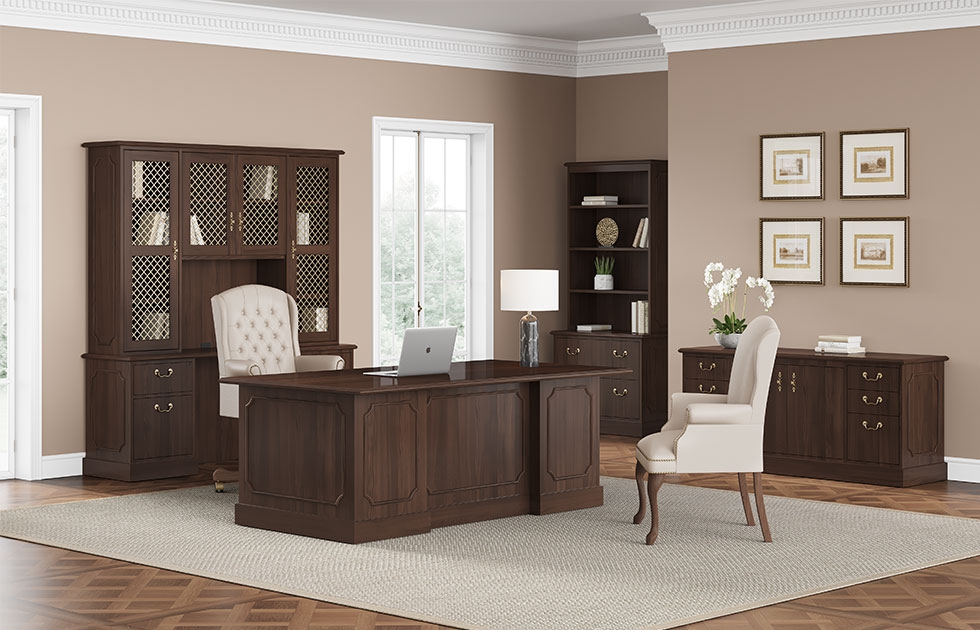 Indiana Furniture, Desks + Workstations, Filing + Storage, Jefferson allows you to capture classic details with a variety of