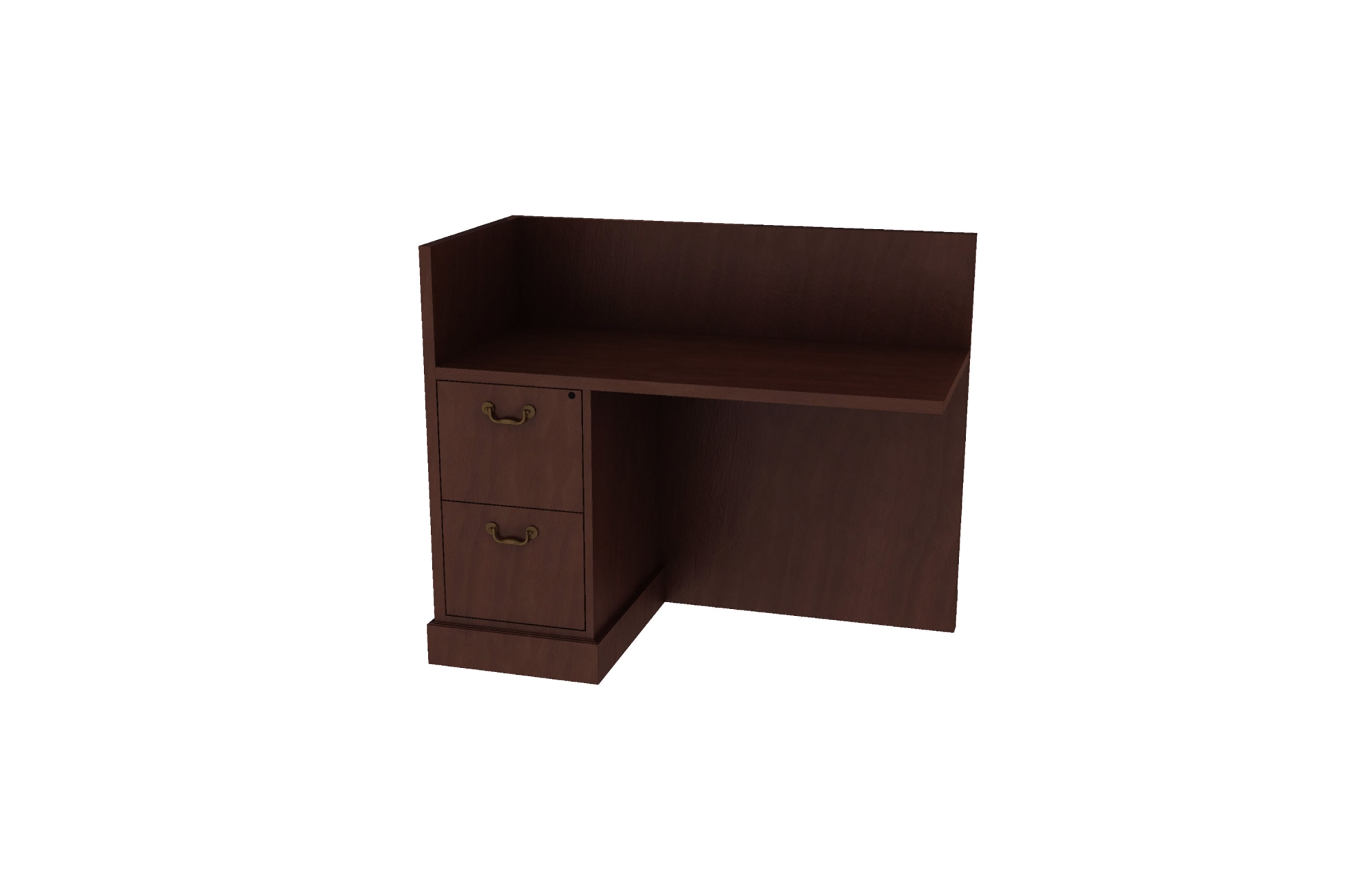 Reception Return with File/File Pedestal (Left: 46-2448RPD2L, Right: 46-2448RPD2R)