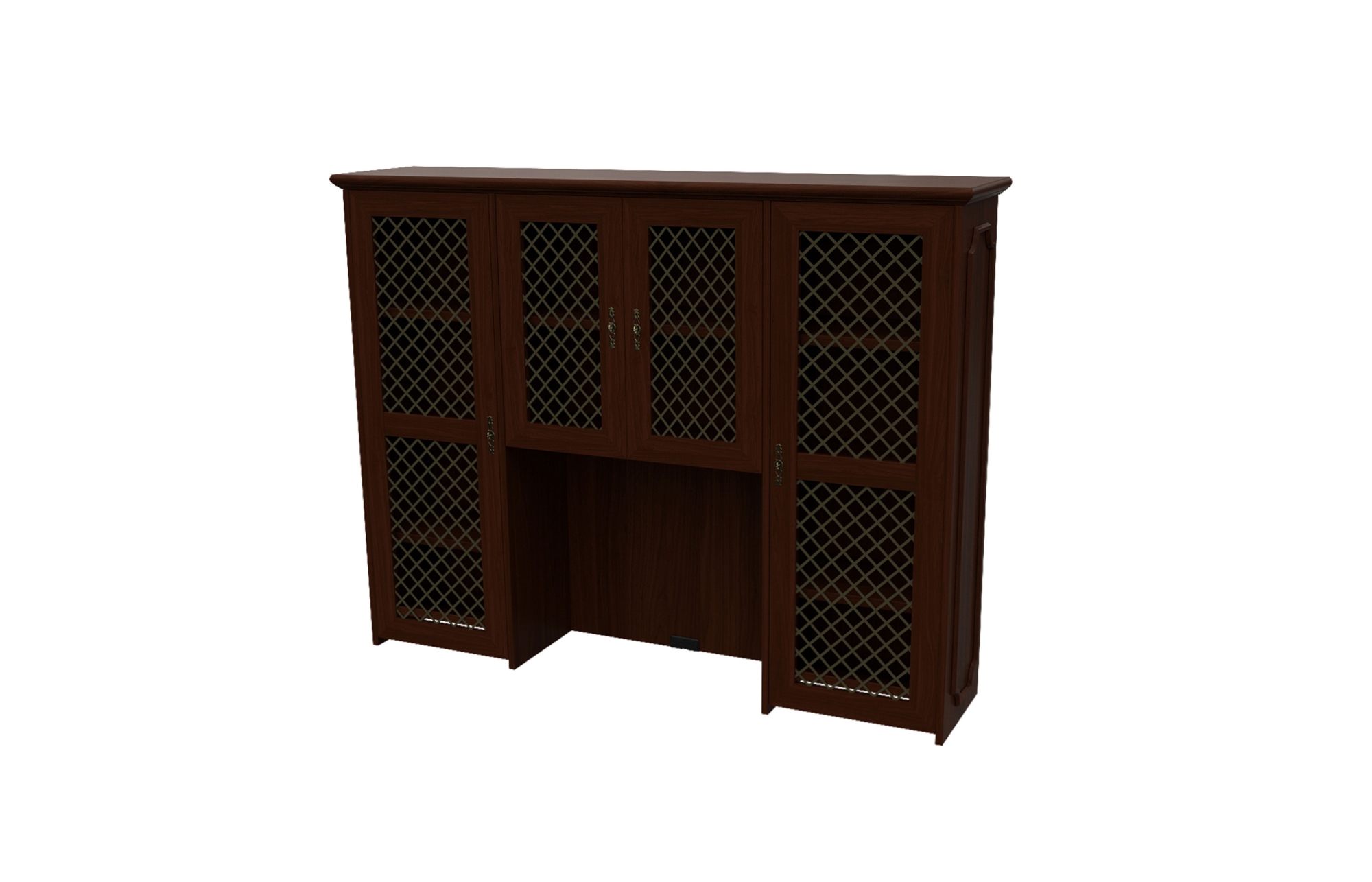 Vertical Hutches with Mesh Door Inserts (46-1566VH4M, 46-1572VH4M)