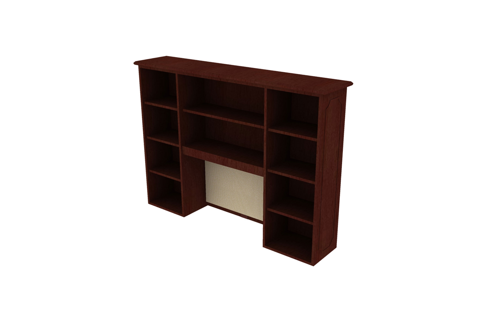 Vertical Hutches with Open Storage (46-1566VH4O, 46-1572VH4O)