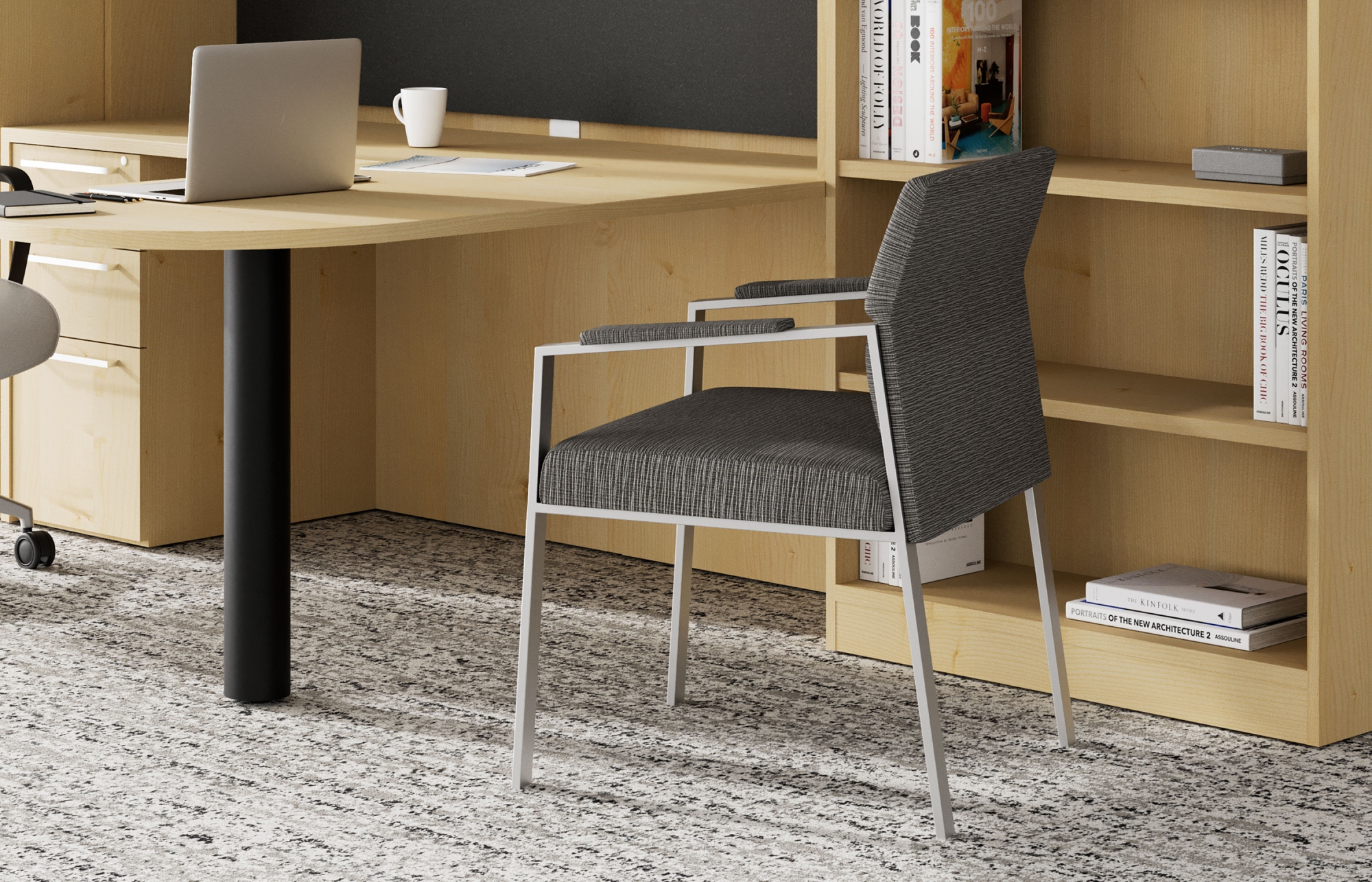 Indiana Furniture Marquee ArmCaps Canvas-Gesso