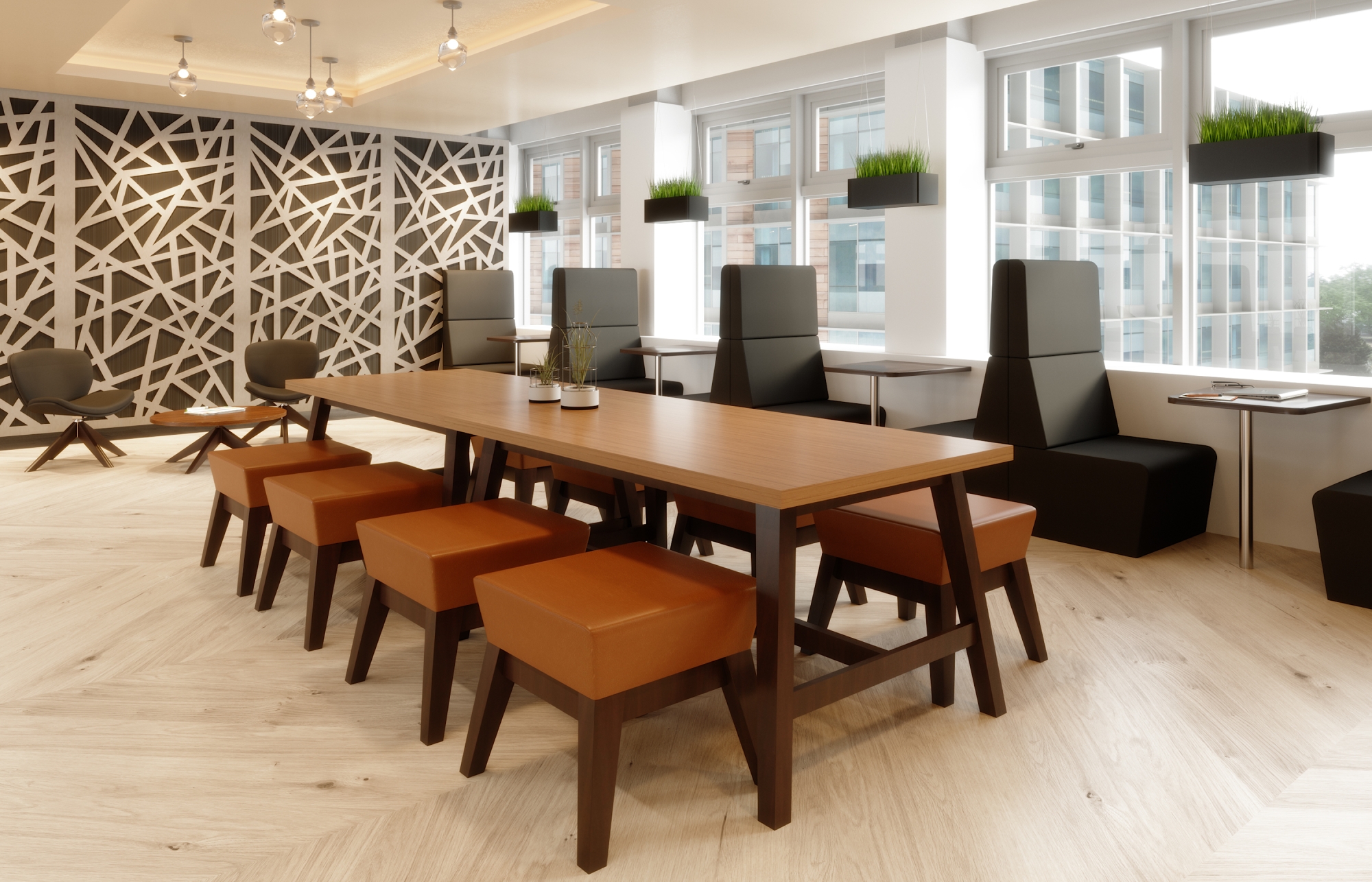 Indiana Furniture, Seating, Natta offers an agile solution for a variety of community spaces and meeting applications. With