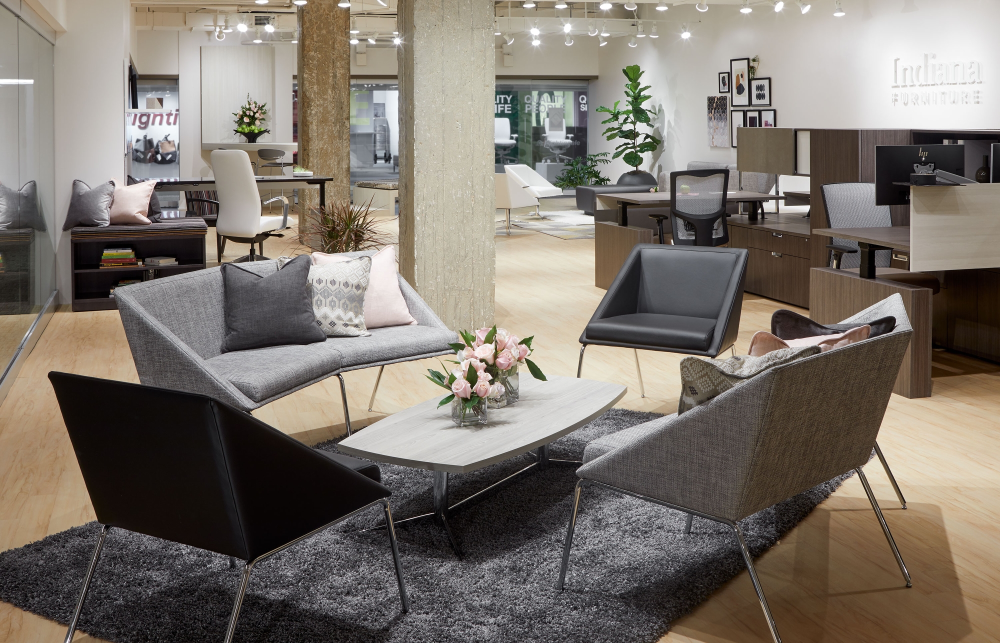 Indiana Furniture NeoCon 2018 Bailey Canvas-Gesso