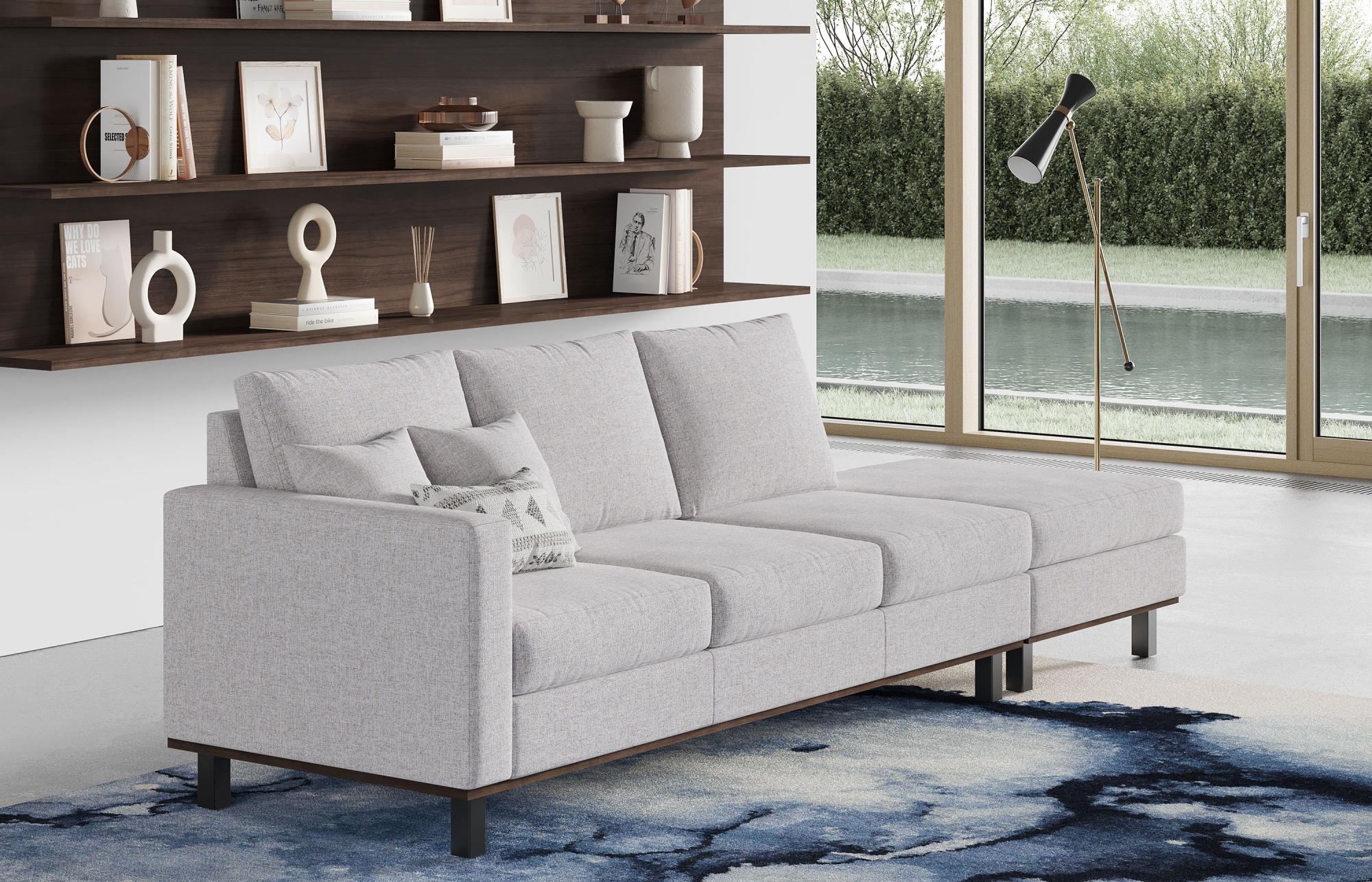 Indiana Furniture Plush Cush L-Shelves