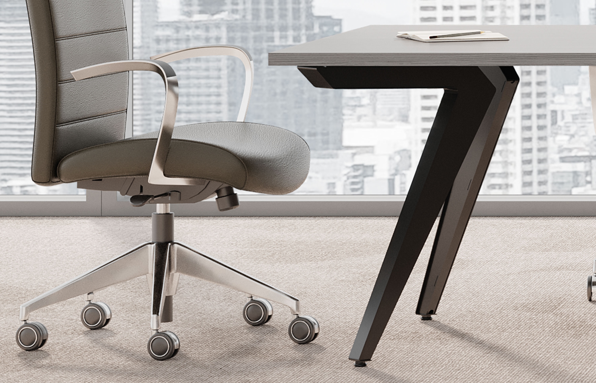 Indiana Furniture Strut Canvas-Gesso Clutch CloseUp