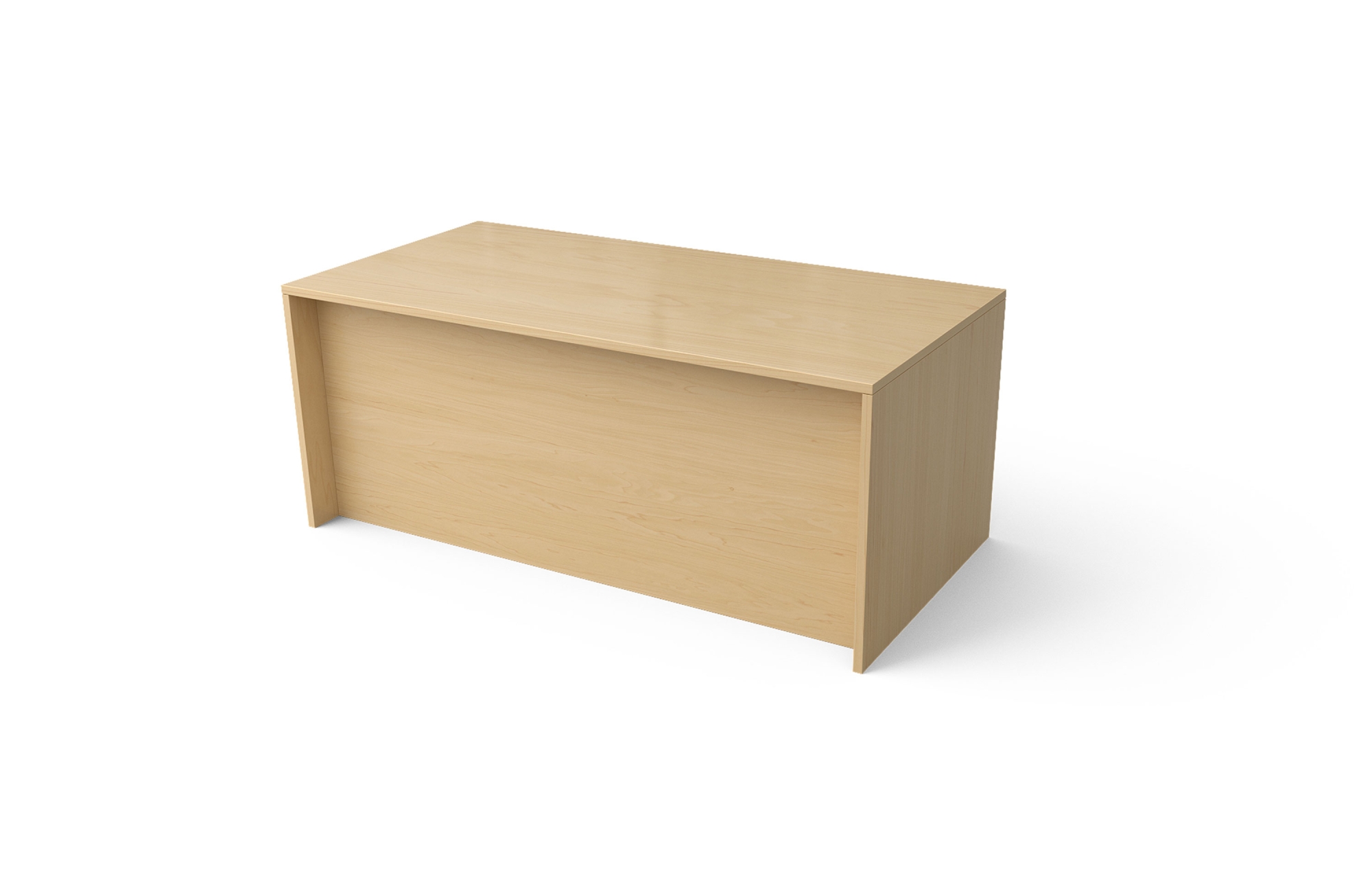 Double Pedestal Desk with Rectangle Top and Recessed Front (68-3060DP, 68-3066DP, 68-3072DP, 68-3672DP)