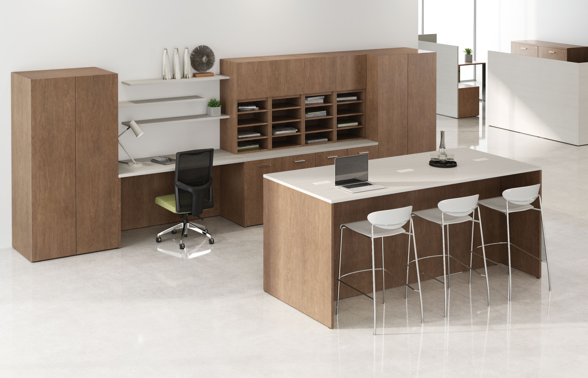 Indiana Furniture Canvas Gesso Joy Stools FloatingShelves