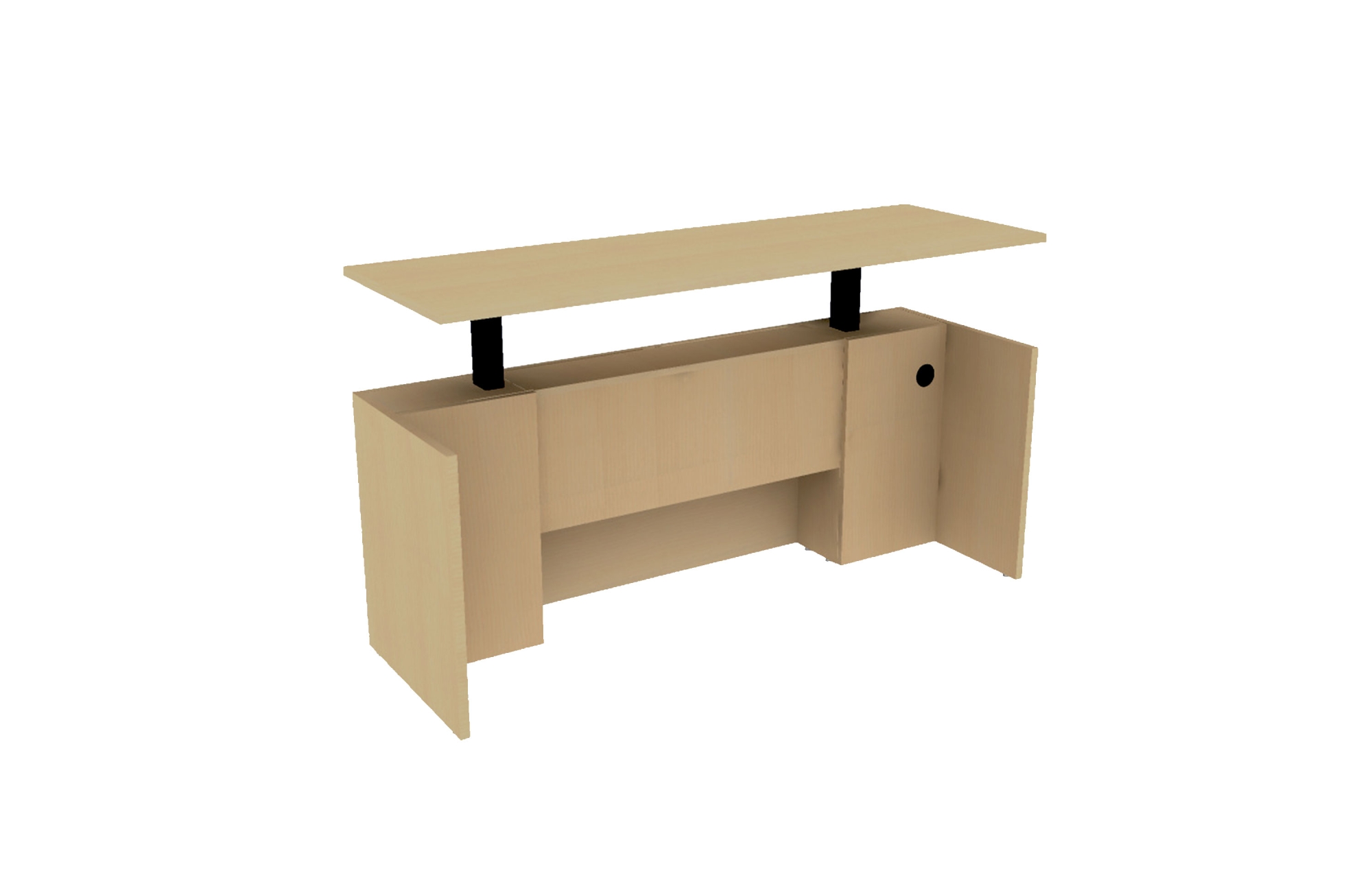 TFL Height Adjustable Credenza Shell (66-2460SHSTS, 66-2466SHSTS, 66-2472SHSTS)