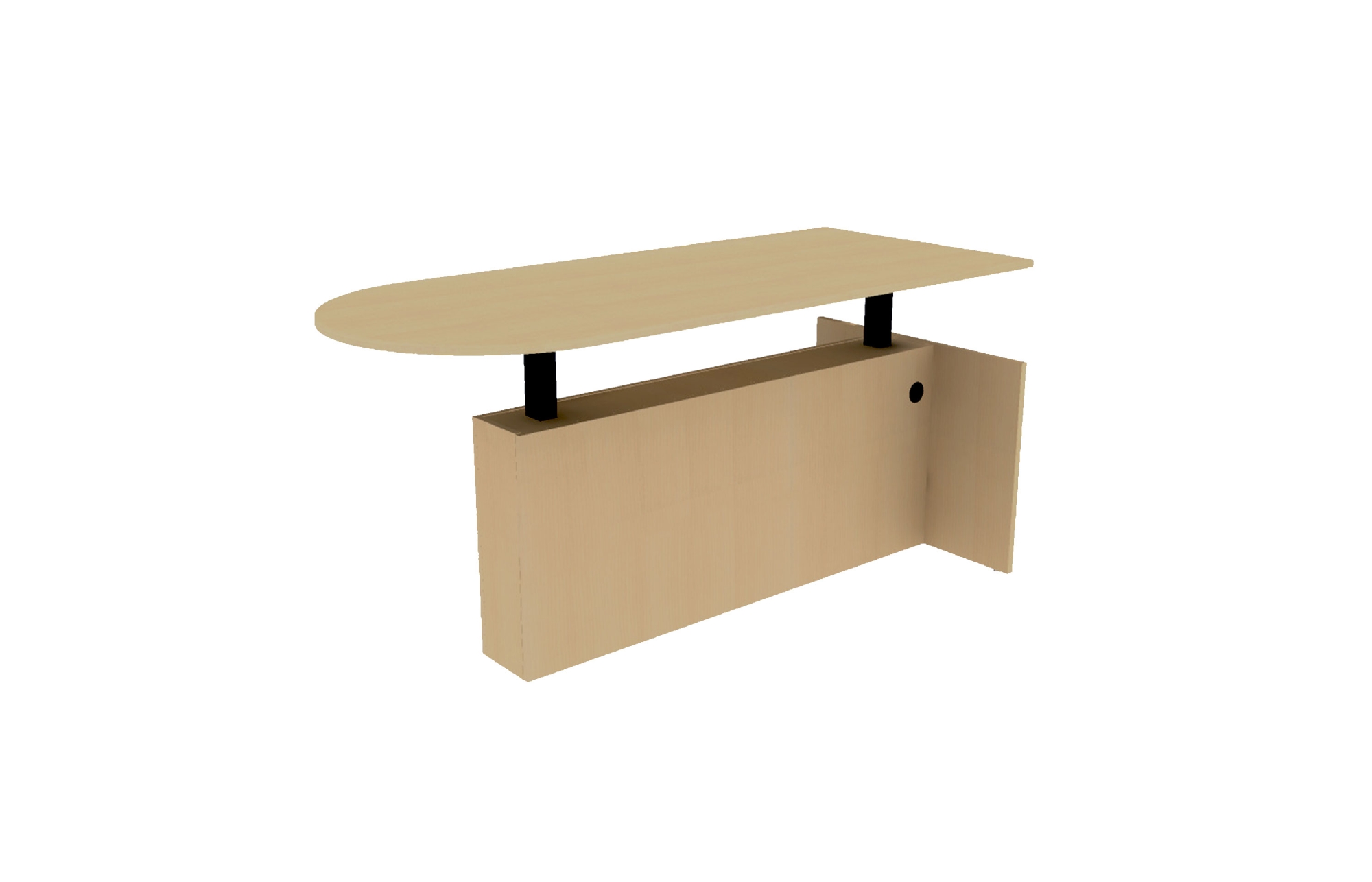 TFL Height Adjustable D-Top Desk (Left: 66-3066DULSTS, 66-3072DULSTS, 66-3084DULSTS, 66-3672DULSTS, 66-3684DULSTS; Right: 66-3066DURSTS, 66-3072DURSTS, 66-3084DURSTS, 66-3672DURSTS, 66-3684DURSTS)