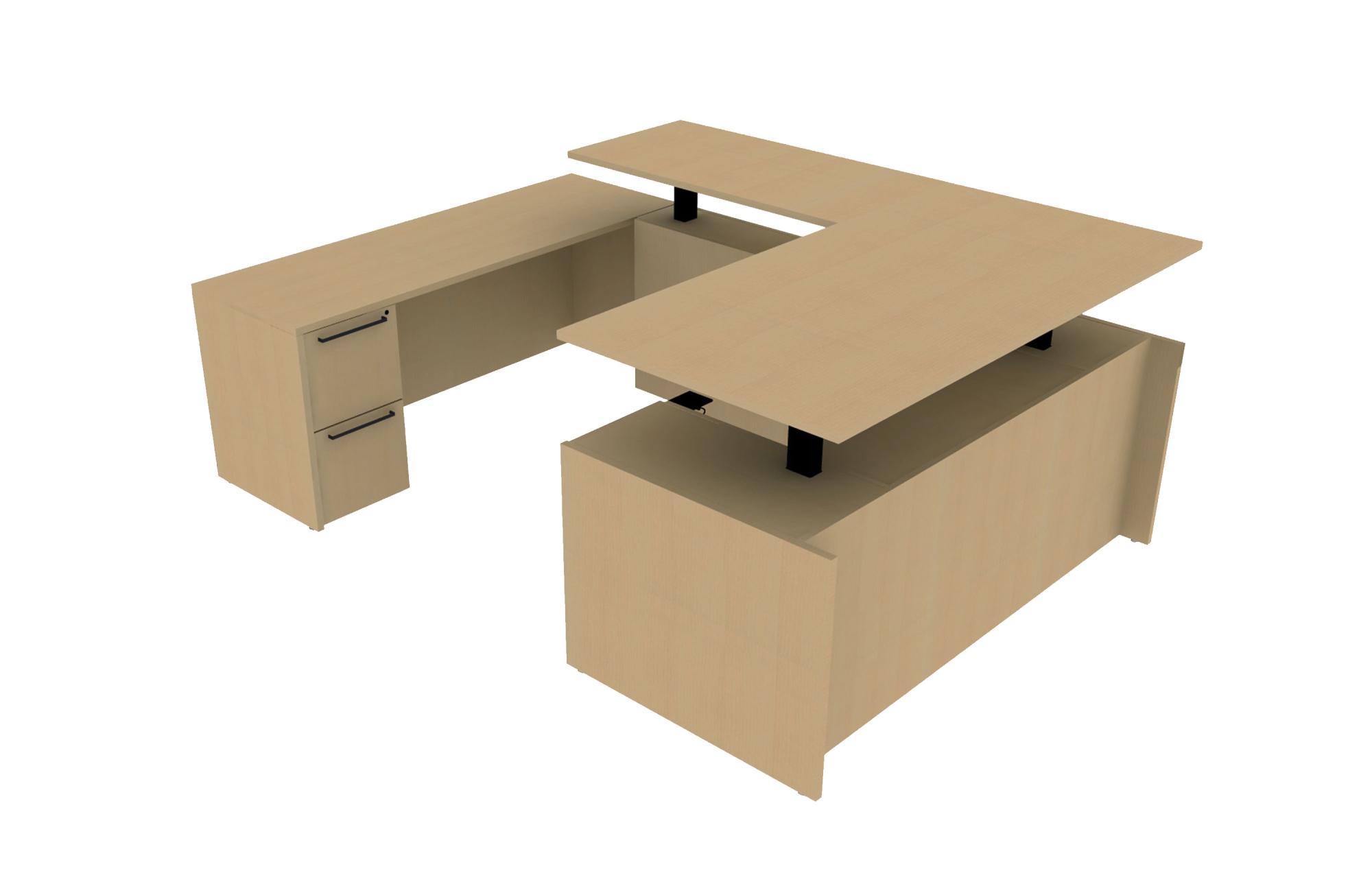 TFL Height Adjustable U-Unit (68-3672RPSTS with 68-2448UFSTS and 68-2472LC2)