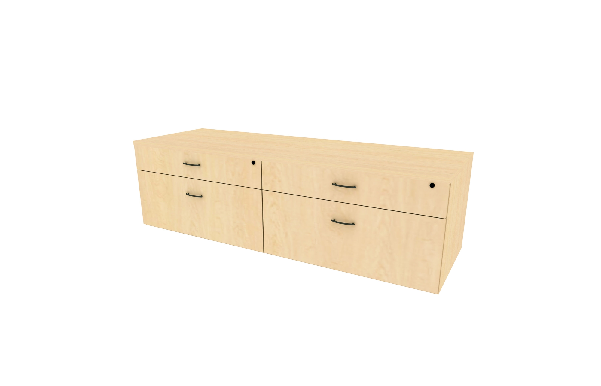 Low Credenza with Double Box/File (66-2060L21DBF, 66-2072L21DBF, 66-2460L21DBF, 66-2472L21DBF)