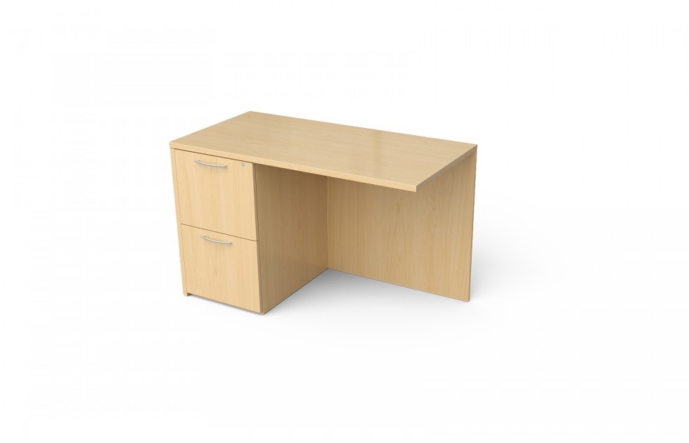 Return with File/File Pedestal and Left to Right Grain (Left: 68-4224LF2, 68-4824LF2; Right: 68-4224RF2, 68-4824RF2)