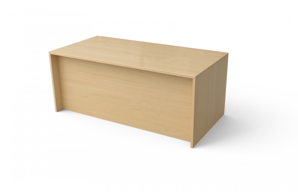 Single Pedestal Desk with Rectangle Top and Recessed Front (Left: 68-3060LP, 68-3066LP, 68-3072LP, 68-3672LP; Right: 68-3060RP, 68-3066RP, 68-3072RP, 68-3672RP)