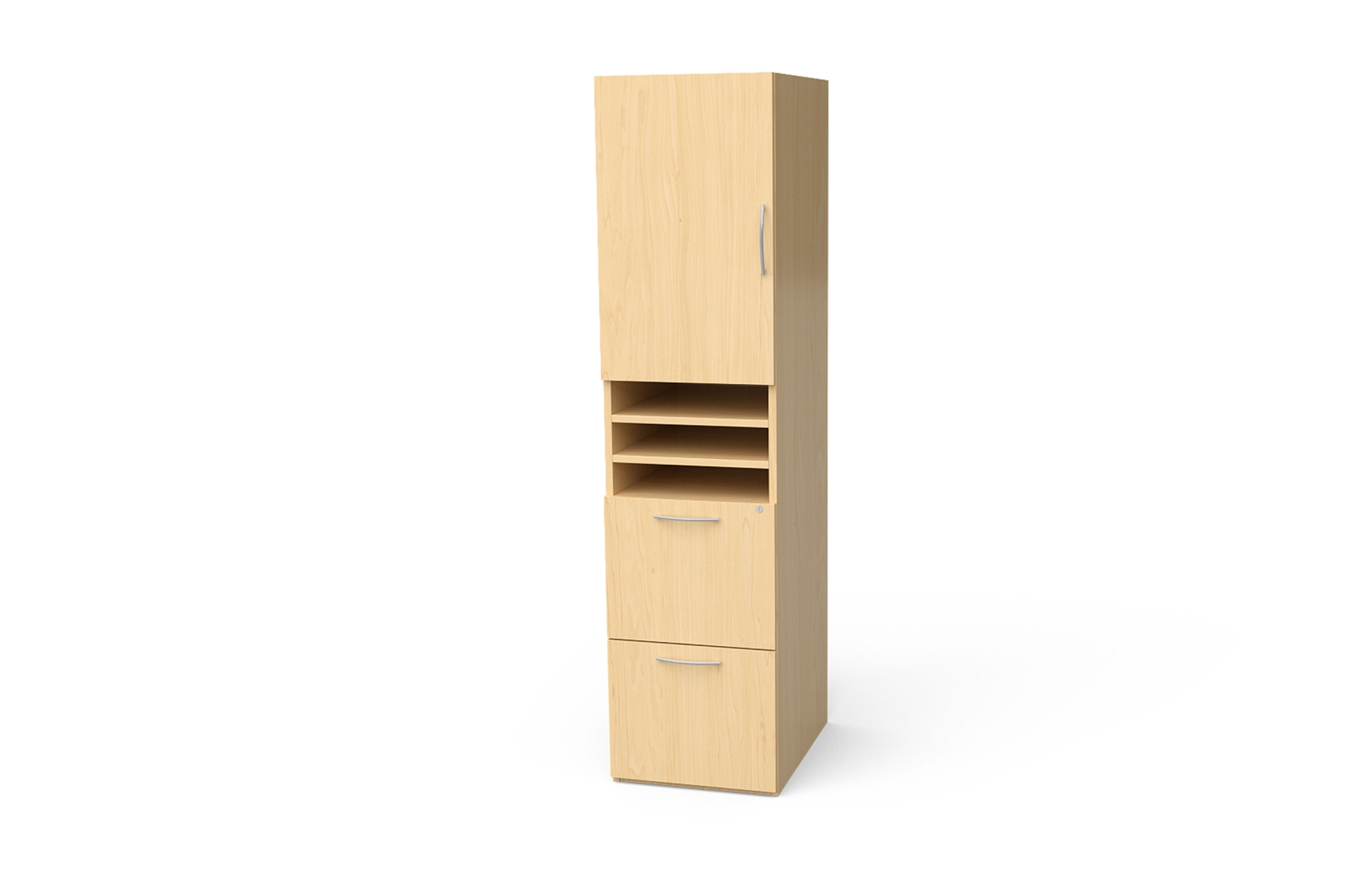 Storage Cabinet with Door, Open Shelves, and File/File Drawers (Left: 66-1872DS2L, 66-1884DS2L; Right: 66-1872DS2R, 66-1884DS2R)