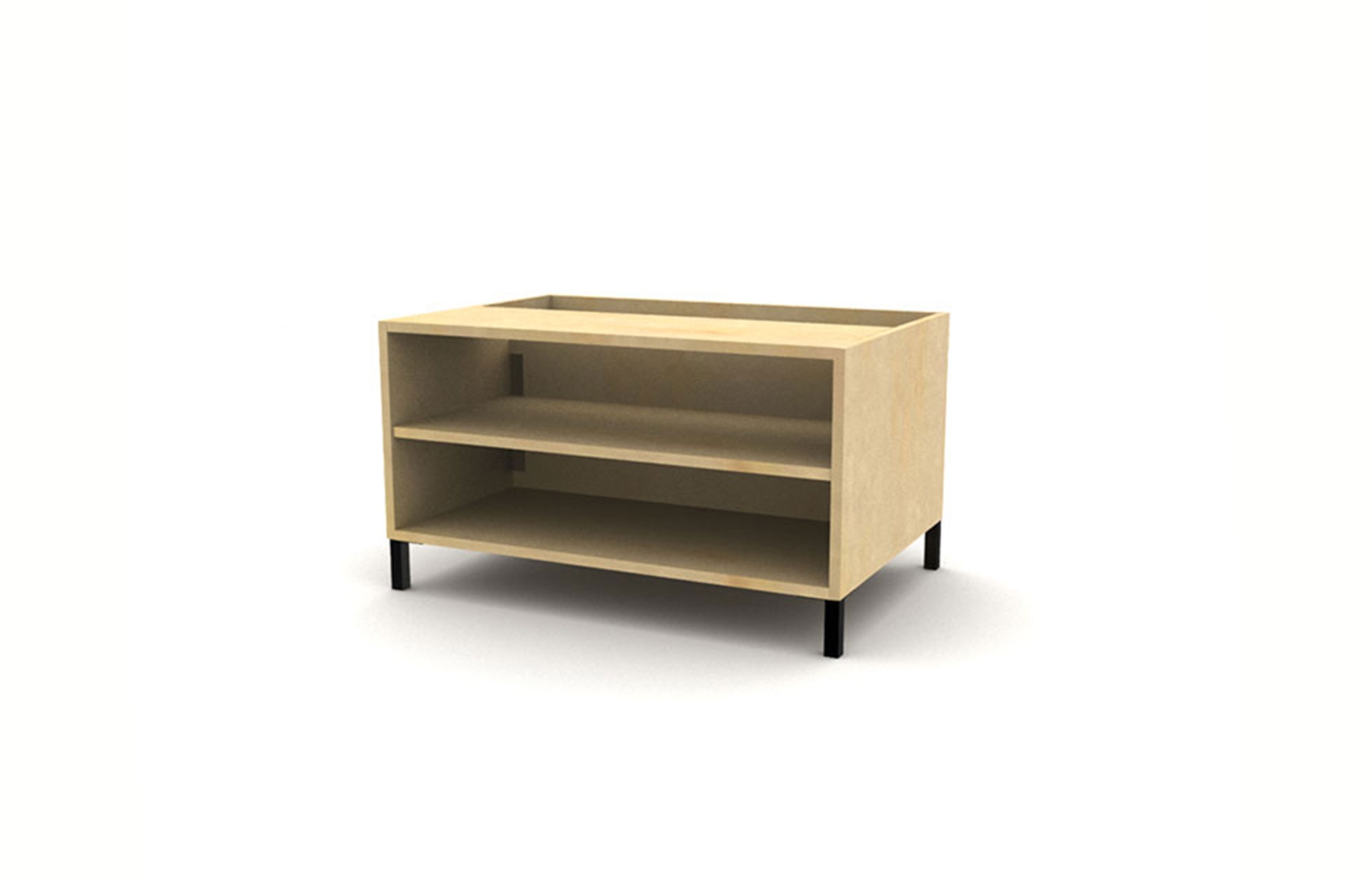TFL Low Modular Open Bookcase Pedestal