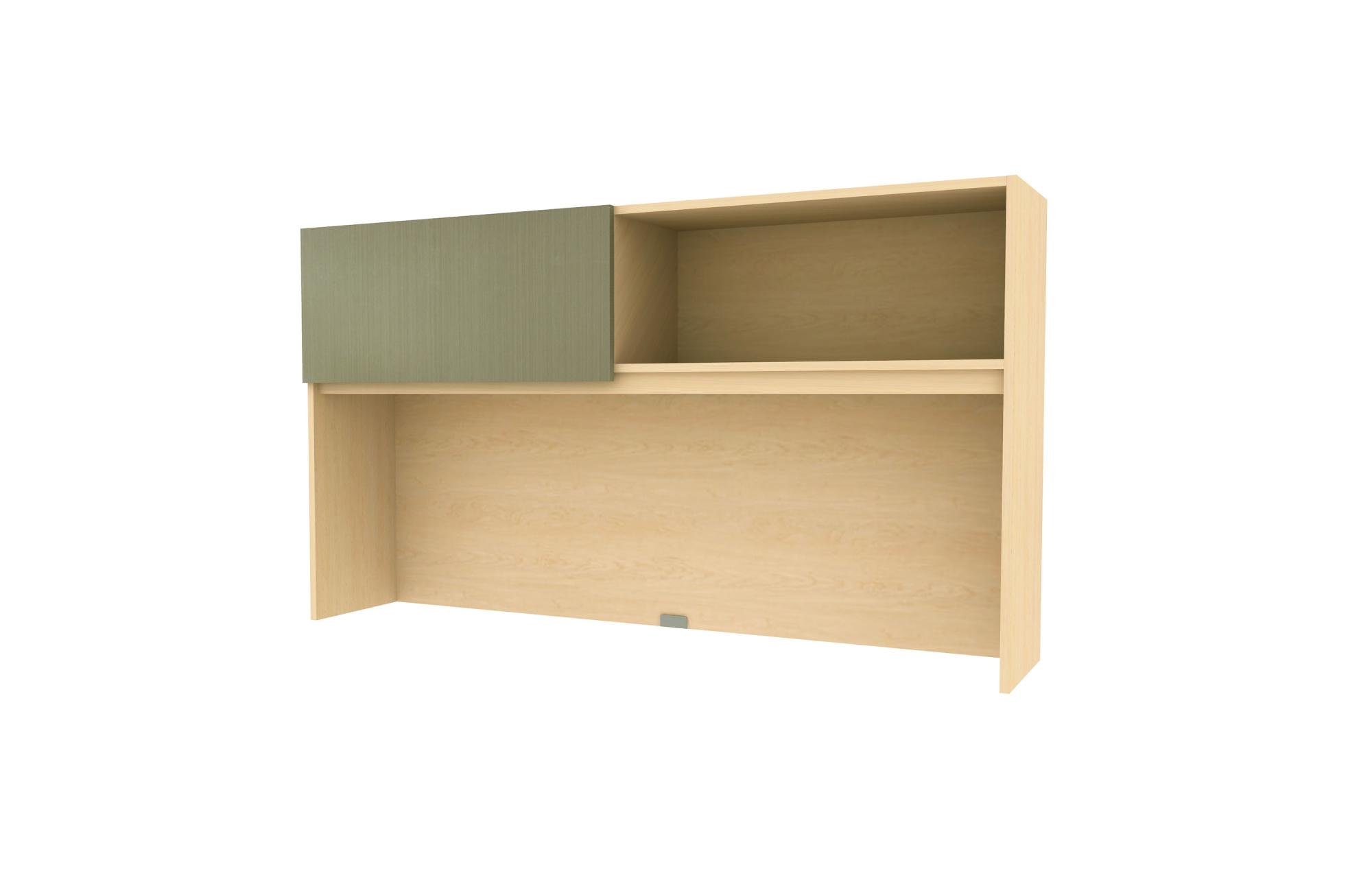 Surface Mount Hutch with High Gloss Wired Mercury Acrylic Sliding Door (66-1560SHU, 66-1566SHU, 66-1572SHU, 66-1578SHU, 66-1584SHU, 66-1590SHU, 66-1596SHU; with 1-HGA)