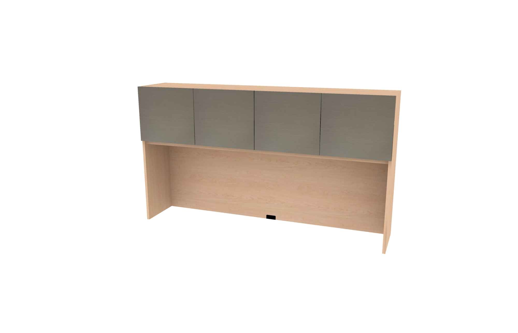 Surface Mount Hutches with High Gloss Wired Mercury Acrylic Doors (66-1530HU, 66-1536HU, 66-1542HU, 66-1548HU, 66-1554HU, 66-1560HU, 66-1566HU, 66-1572HU, 66-1578HU, 66-1584HU, 66-1590HU, 66-1596HU; with 1-HGA)