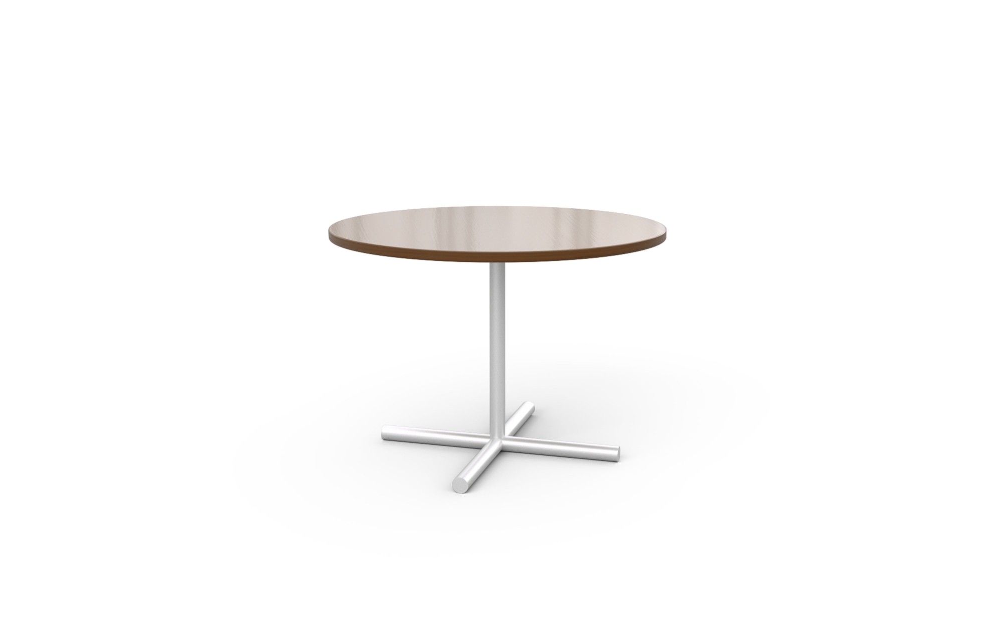 Circular Table with Metal Base