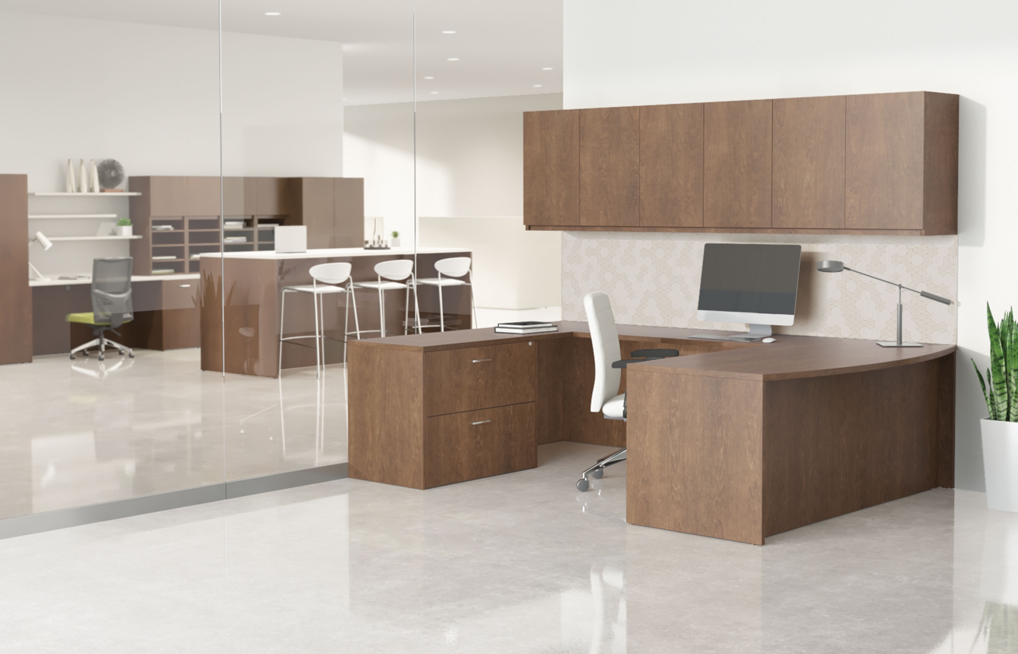 Indiana Furniture, Desks + Workstations, Filing + Storage, A foundational suite of casegoods primed to evolve with your