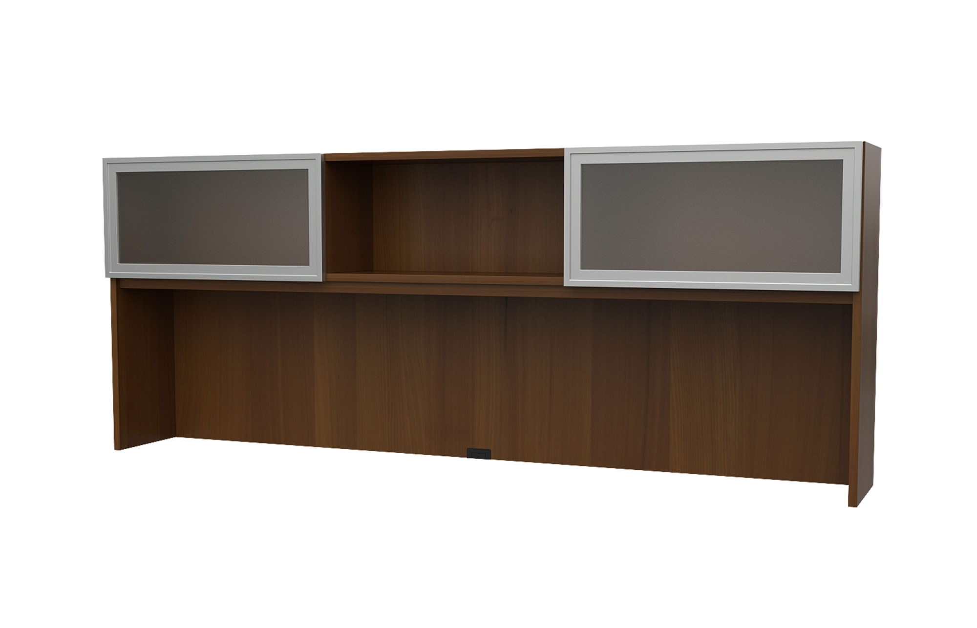 102" Surface Mount Hutch with Framed Acrylic Sliding Door