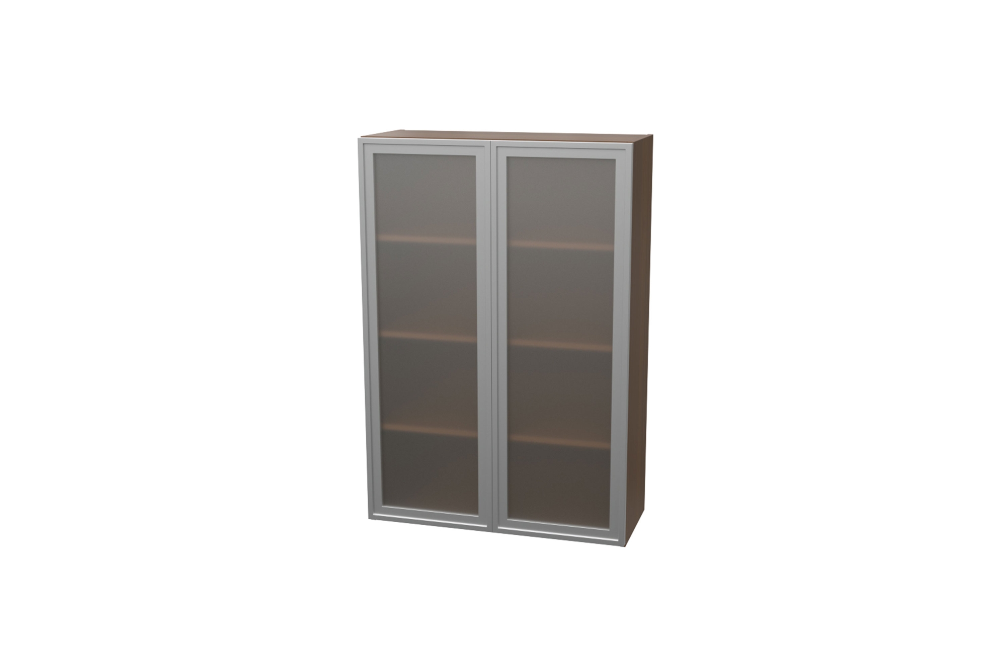 Tall Surface Mount Framed Acrylic Door Bookcase