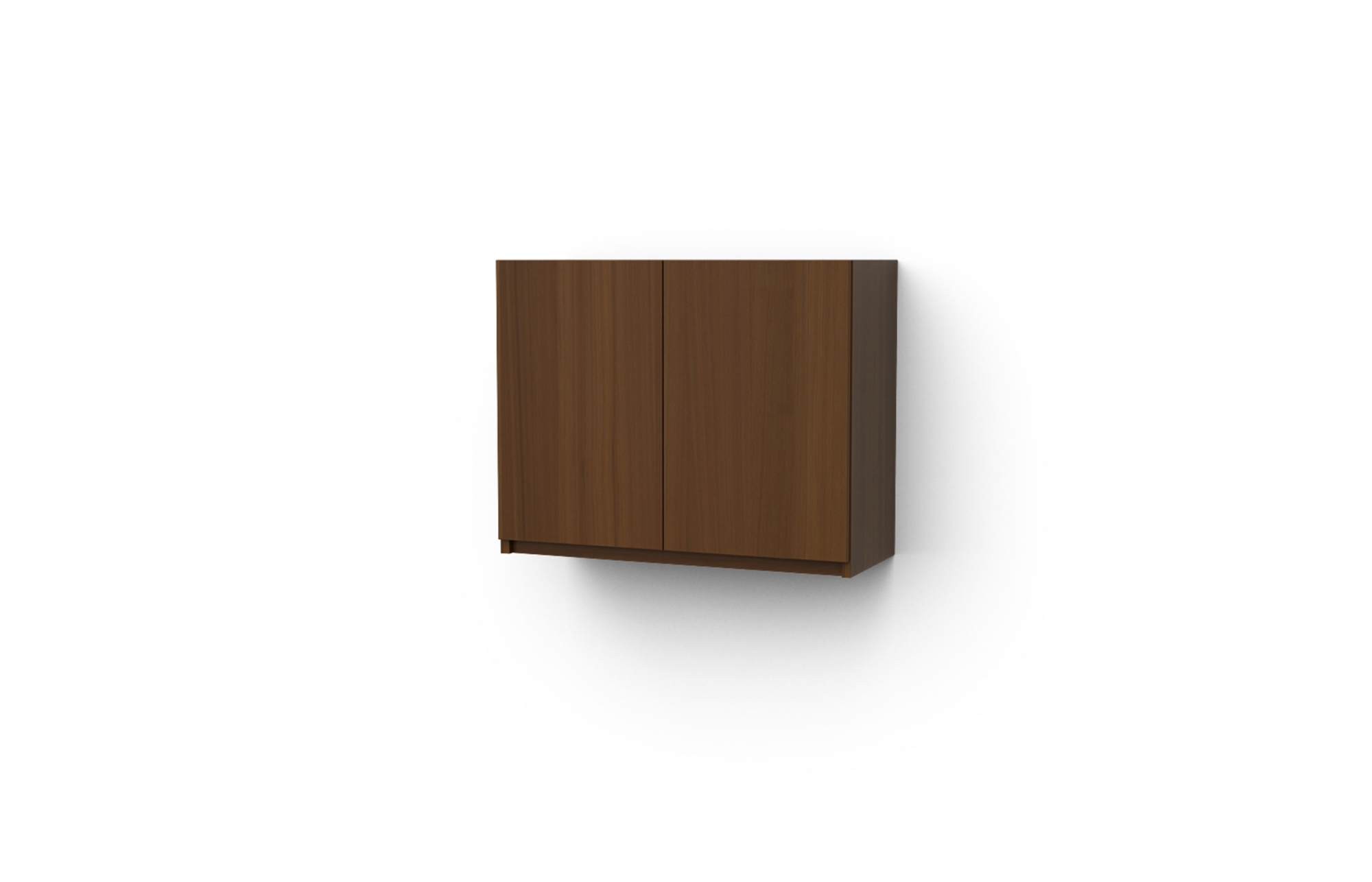 36" Tall Wall Mount Hutch with Doors