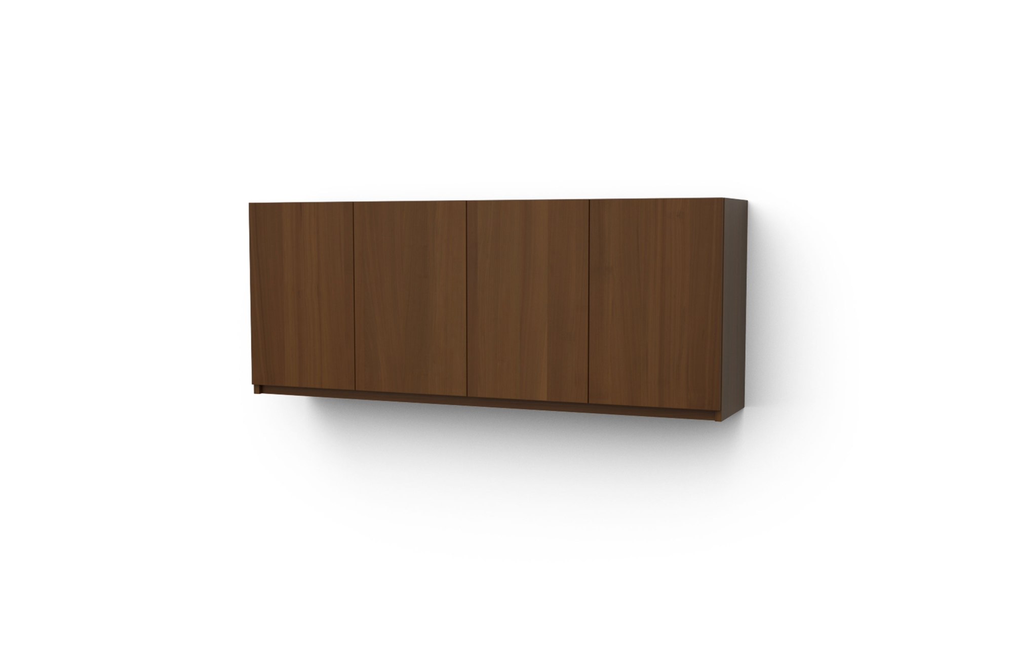 72" Tall Wall Mount Hutch with Doors