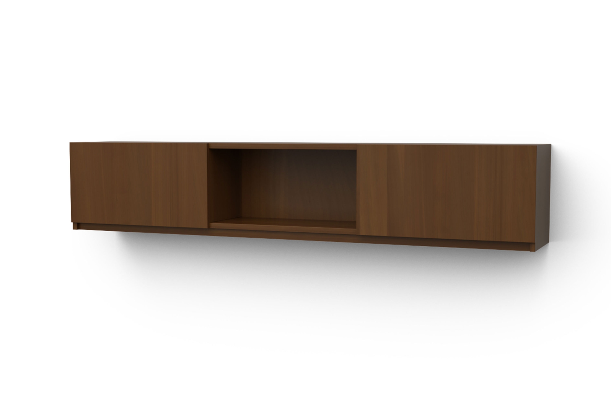 90" Wall Mount Hutch with Sliding Door